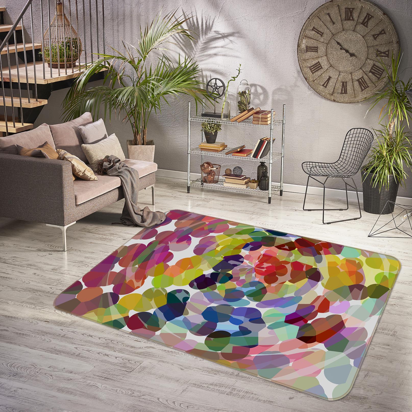 3D Colorful Pattern 1005 Shandra Smith Rug Non Slip Rug Mat