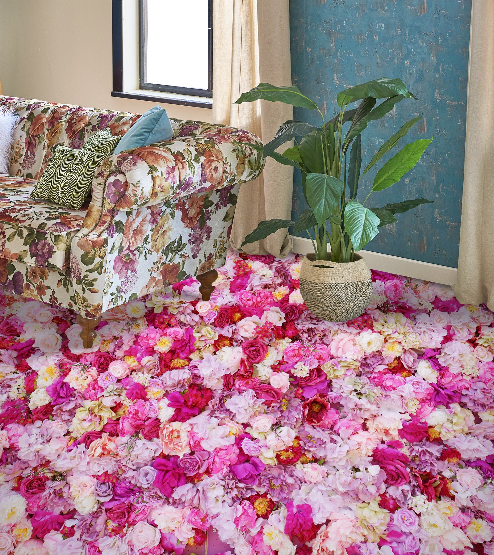 3D Lush And Gorgeous Flowers 358 Floor Mural  Wallpaper Murals Rug & Mat Print Epoxy waterproof bath floor