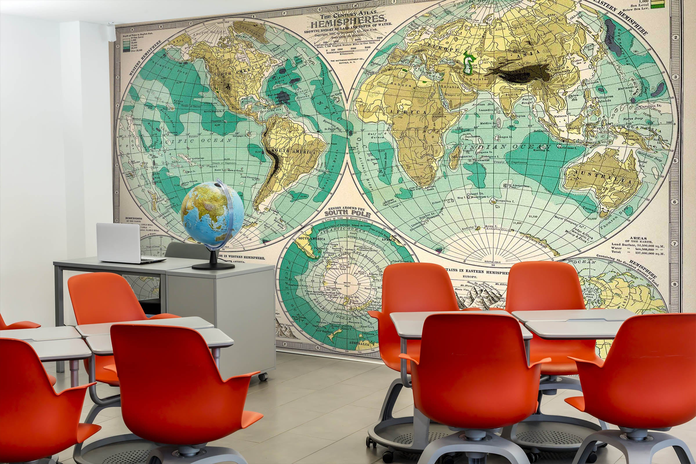 3D Green Earth 014 Wall Murals