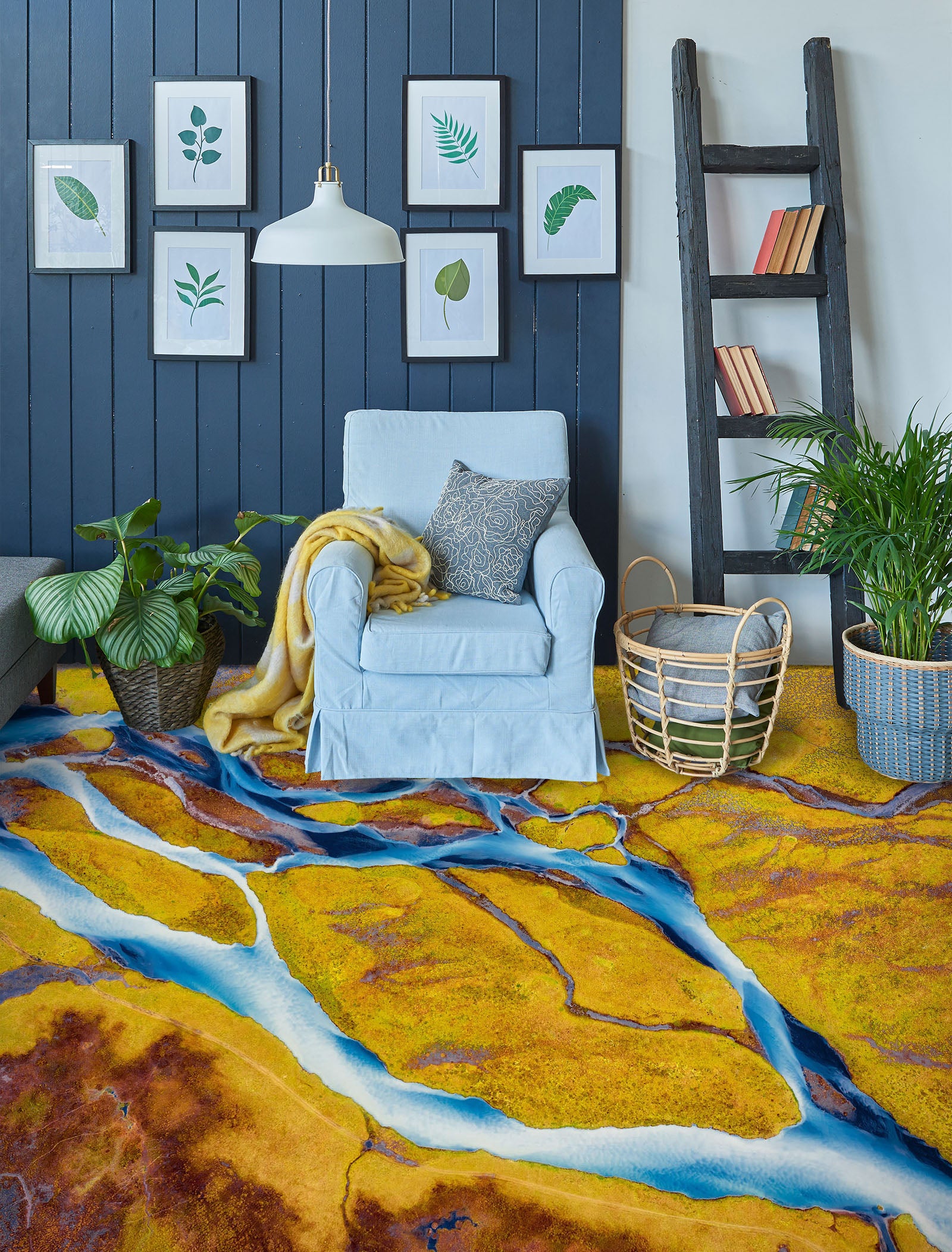 3D Artistic Interlaced Rivers 248 Floor Mural  Wallpaper Murals Rug & Mat Print Epoxy waterproof bath floor