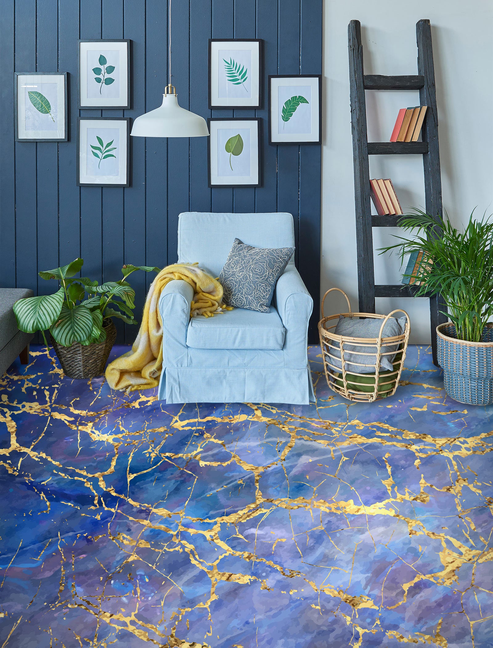 3D Purple Nobility 488 Floor Mural  Wallpaper Murals Rug & Mat Print Epoxy waterproof bath floor