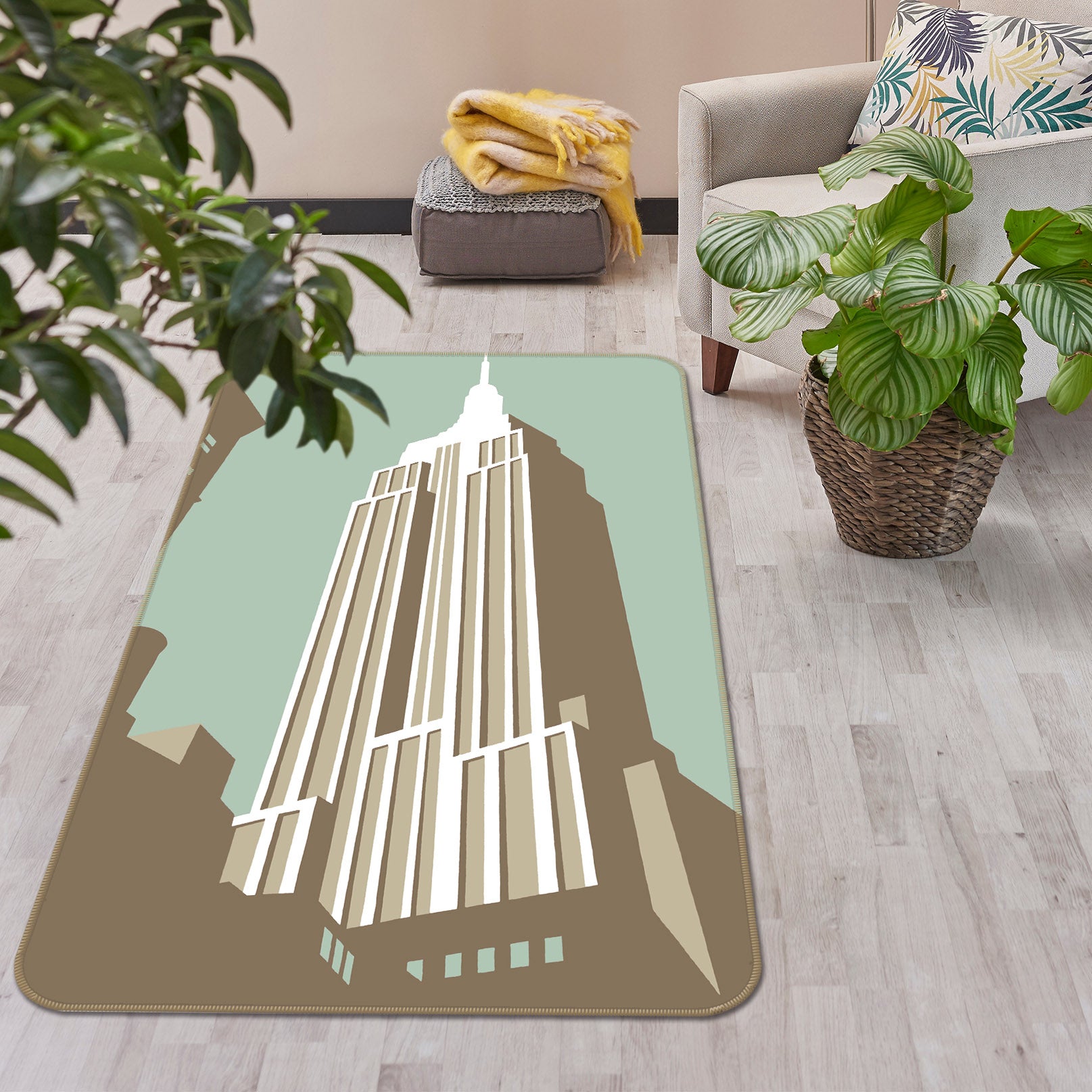 3D Manhattan 1119 Steve Read Rug Non Slip Rug Mat