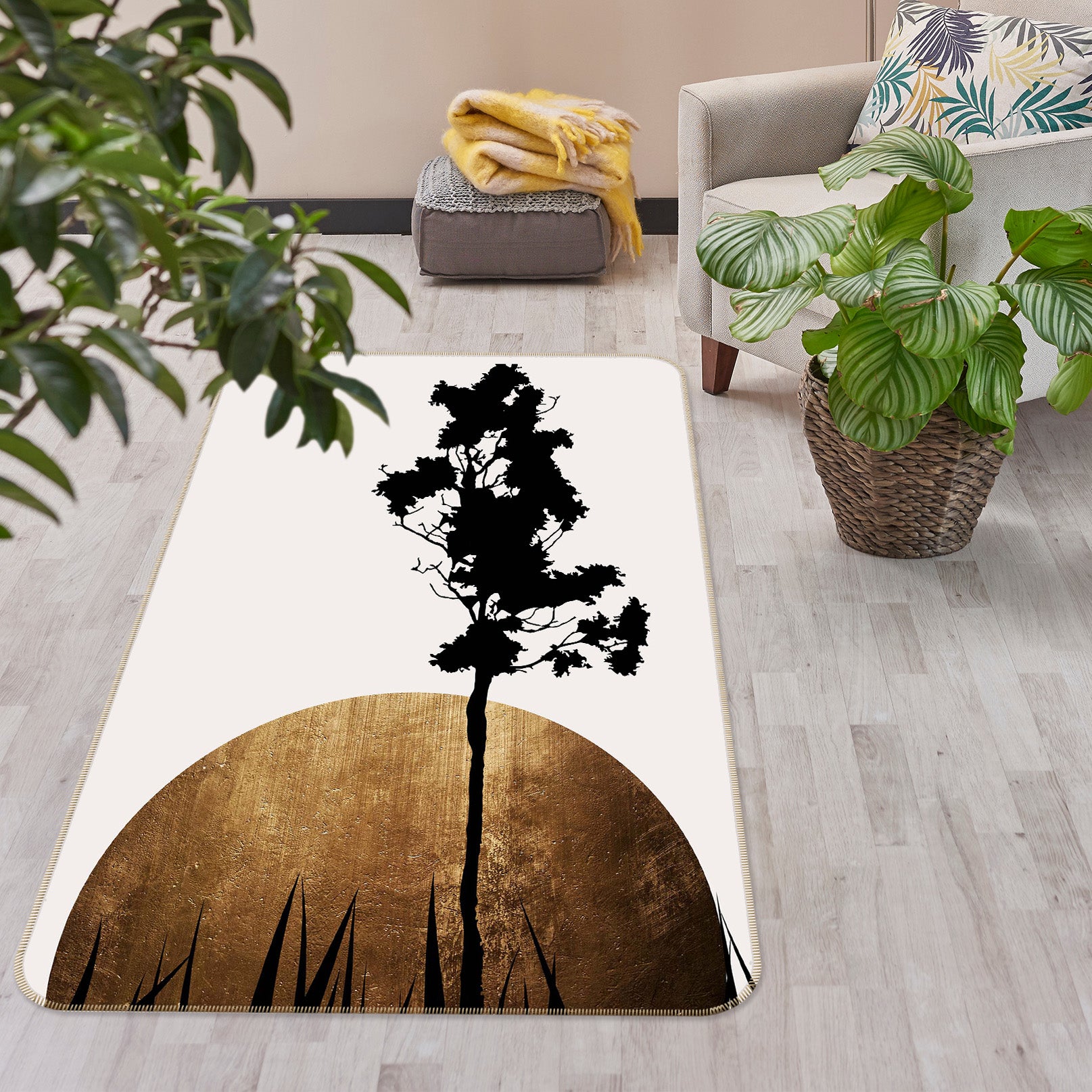 3D Shimmering Shadows 1112 Boris Draschoff Rug Non Slip Rug Mat