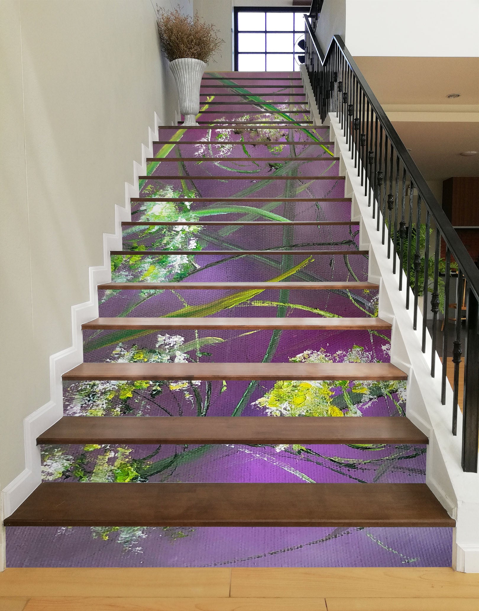 3D Painted Wildflowers 2139 Skromova Marina Stair Risers