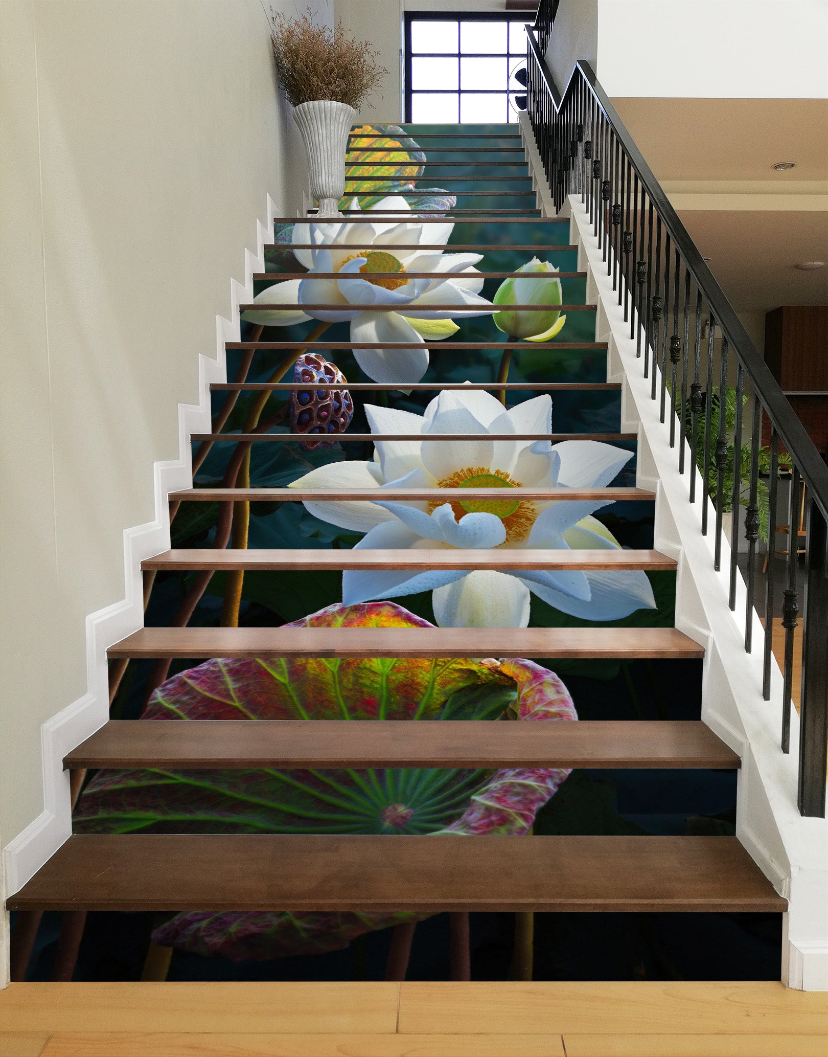 3D Beautiful Purity 532 Stair Risers