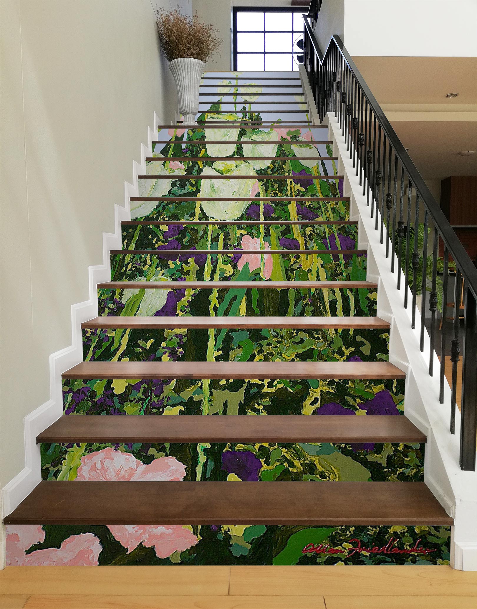 3D Tulip Flower Bush 89209 Allan P. Friedlander Stair Risers