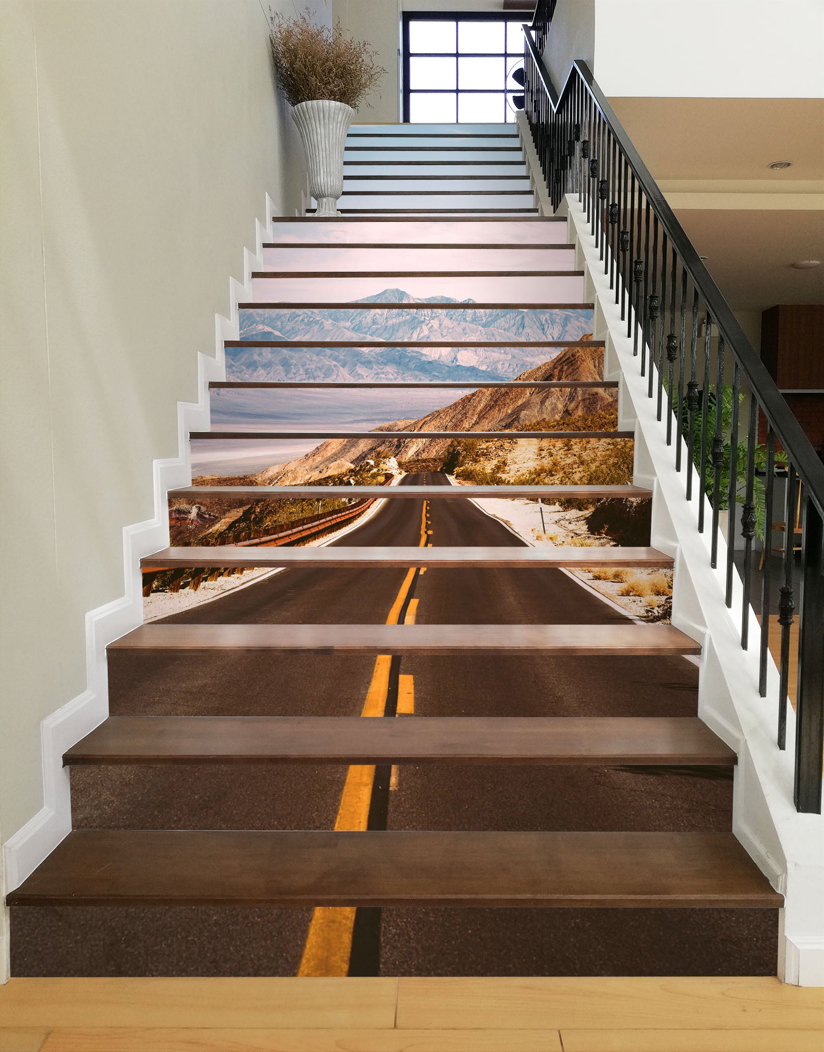 3D Open Mountain Road 629 Stair Risers