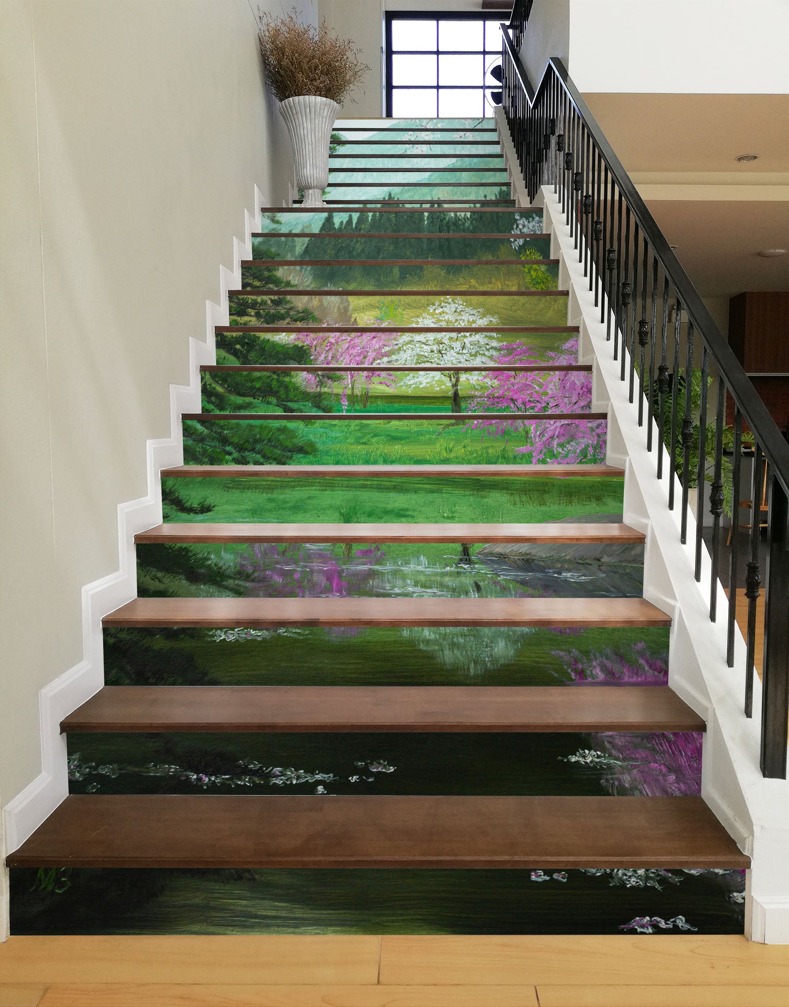 3D Lawn Trees 8821 Marina Zotova Stair Risers