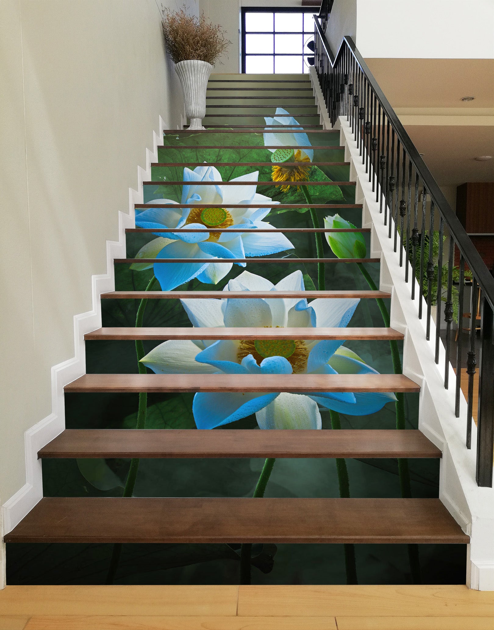 3D Moonlight Lotus 529 Stair Risers