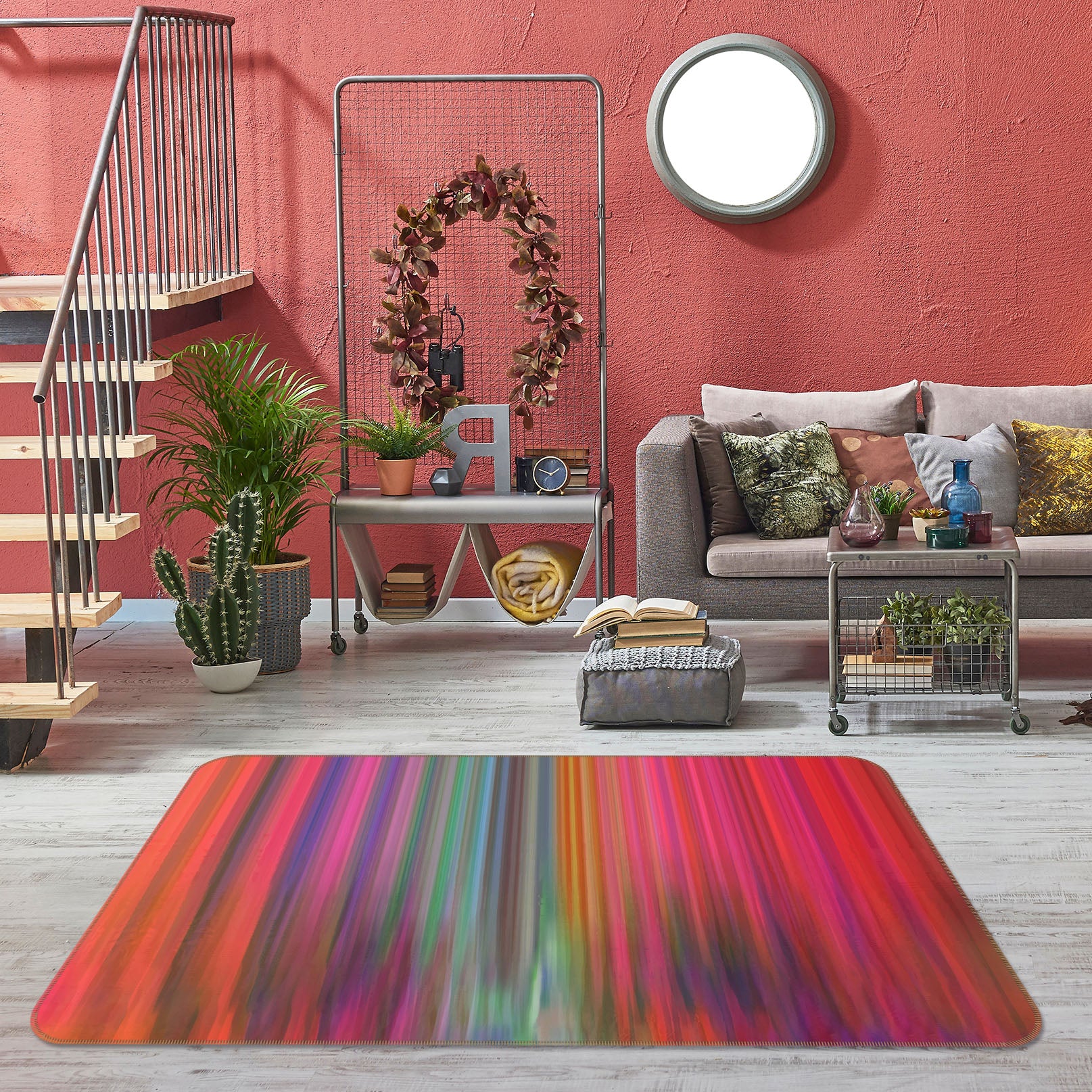 3D Abstract Color 71001 Shandra Smith Rug Non Slip Rug Mat