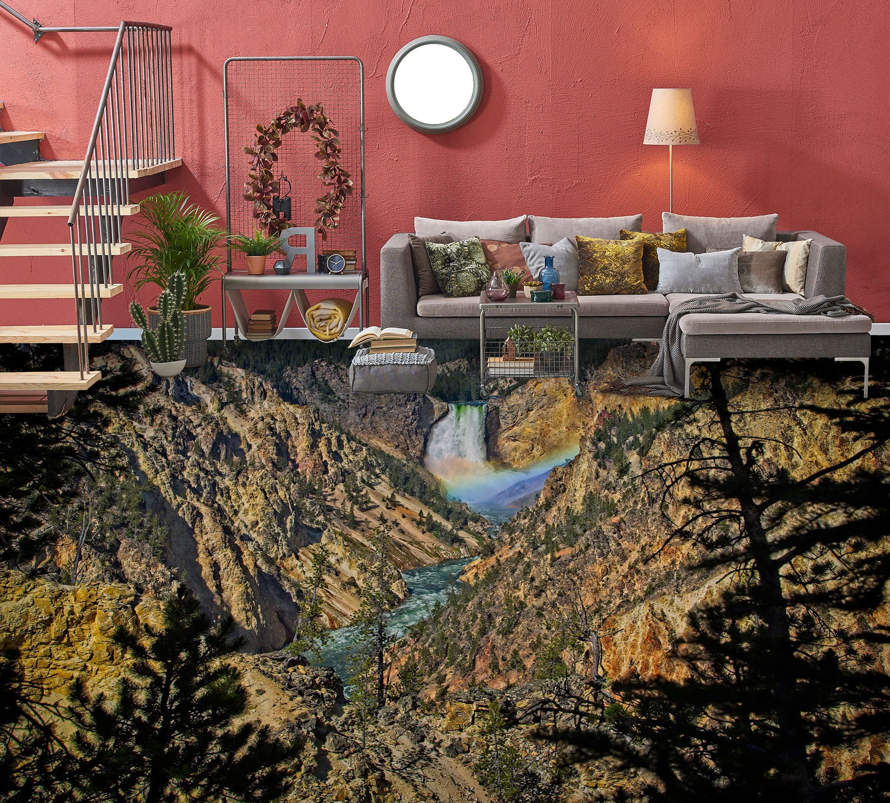 3D Mountain Scenery 567 Kathy Barefield Floor Mural  Wallpaper Murals Self-Adhesive Removable Print Epoxy