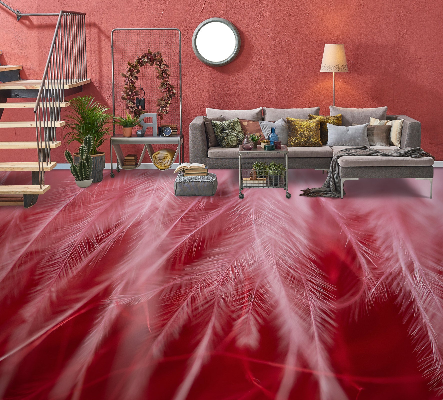 3D Delicate Feathers 1131 Floor Mural  Wallpaper Murals Self-Adhesive Removable Print Epoxy