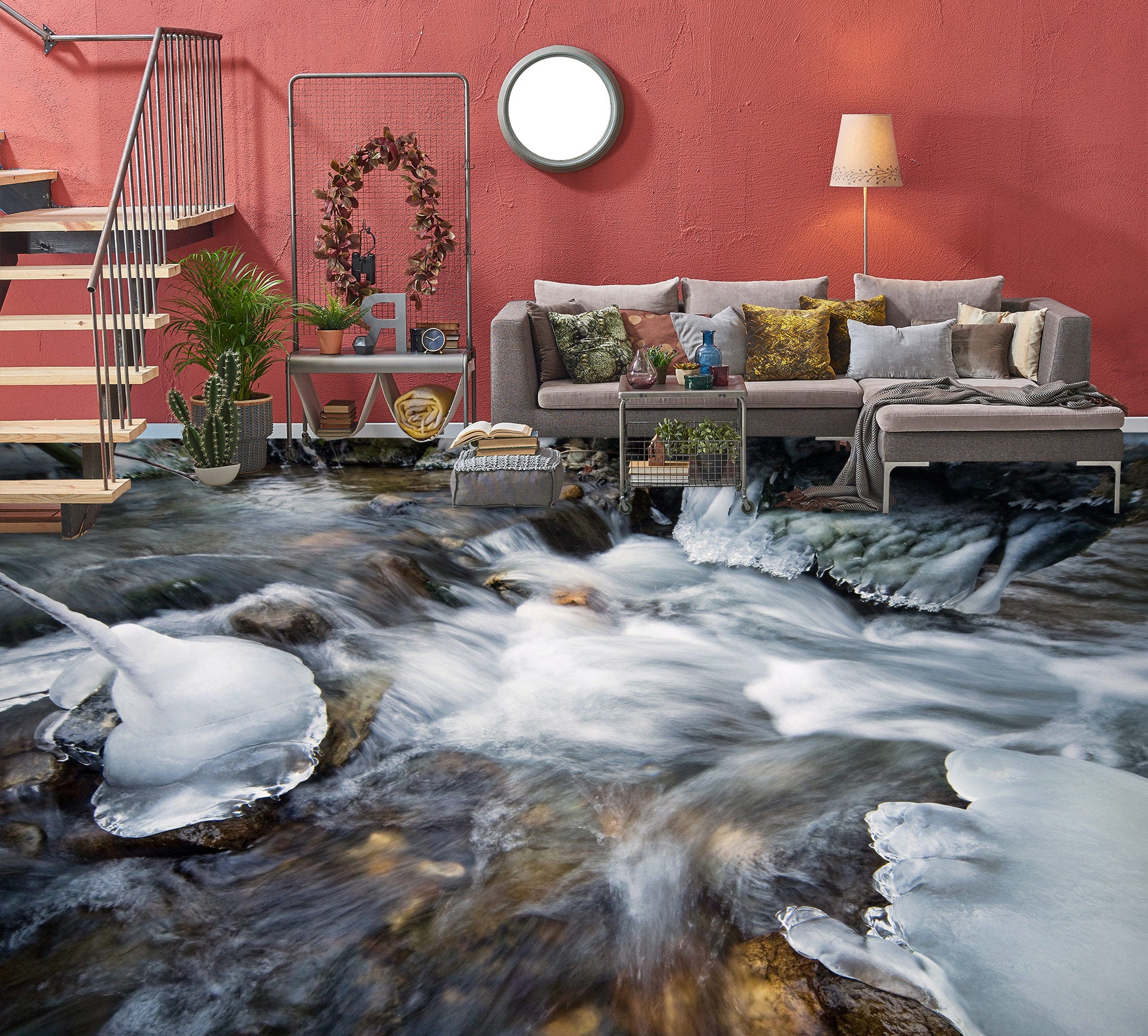 3D Rich Water Art 1015 Floor Mural  Wallpaper Murals Self-Adhesive Removable Print Epoxy