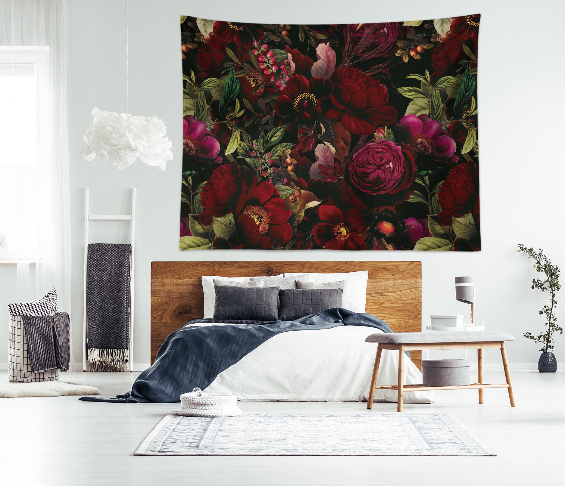3D Red Flower 5367 Uta Naumann Tapestry Hanging Cloth Hang