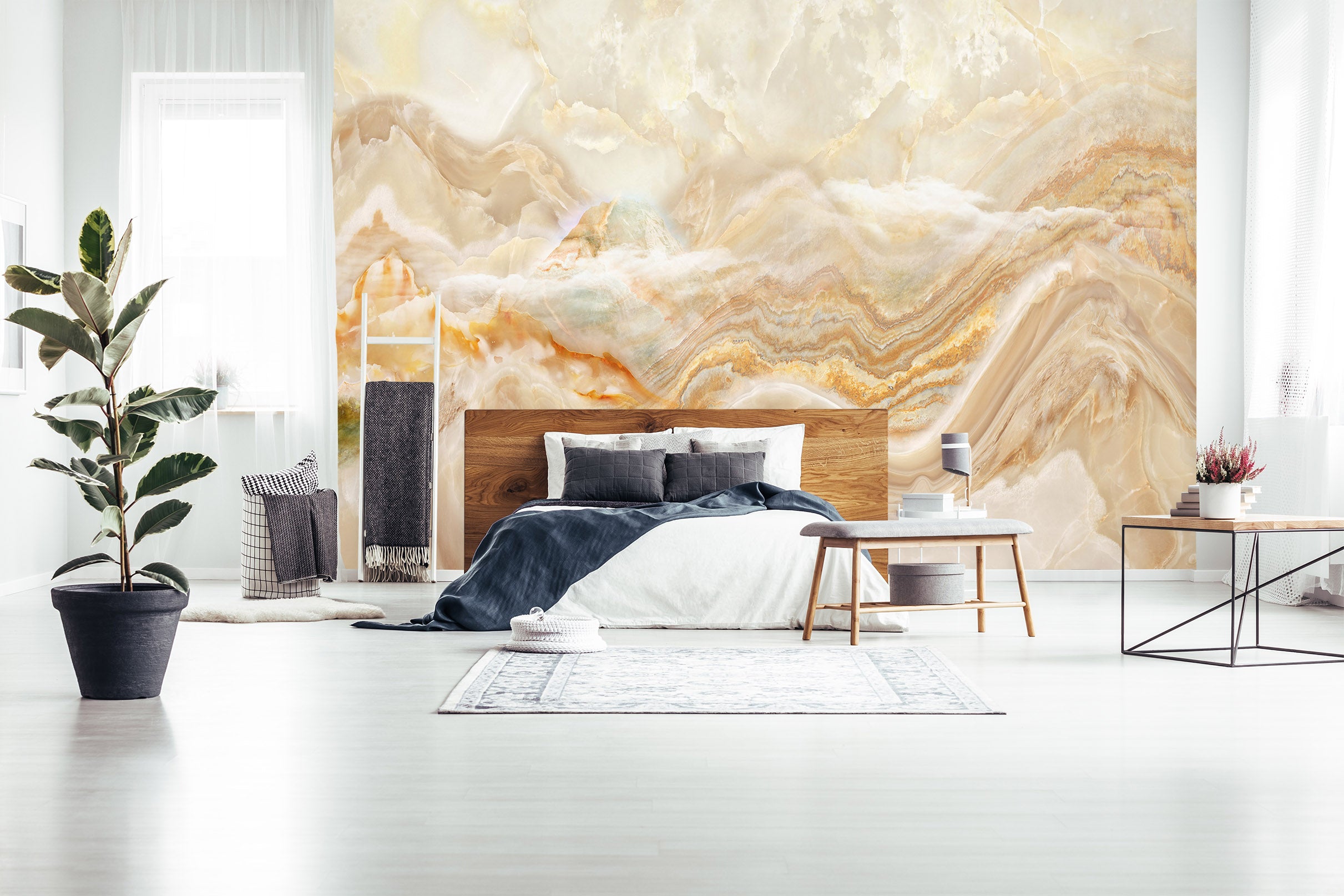 3D Yellow Clouds 1503 Wall Murals