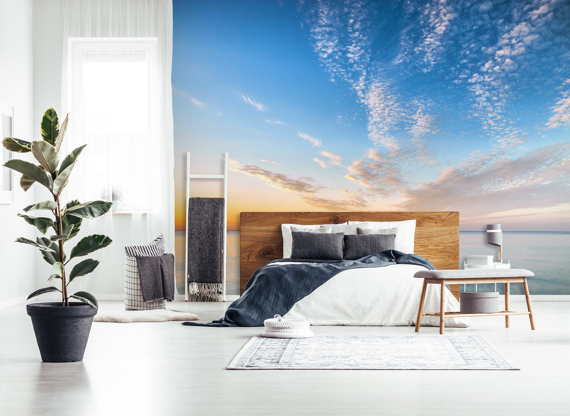 3D Sea White Cloud 017 Assaf Frank Wall Mural Wall Murals