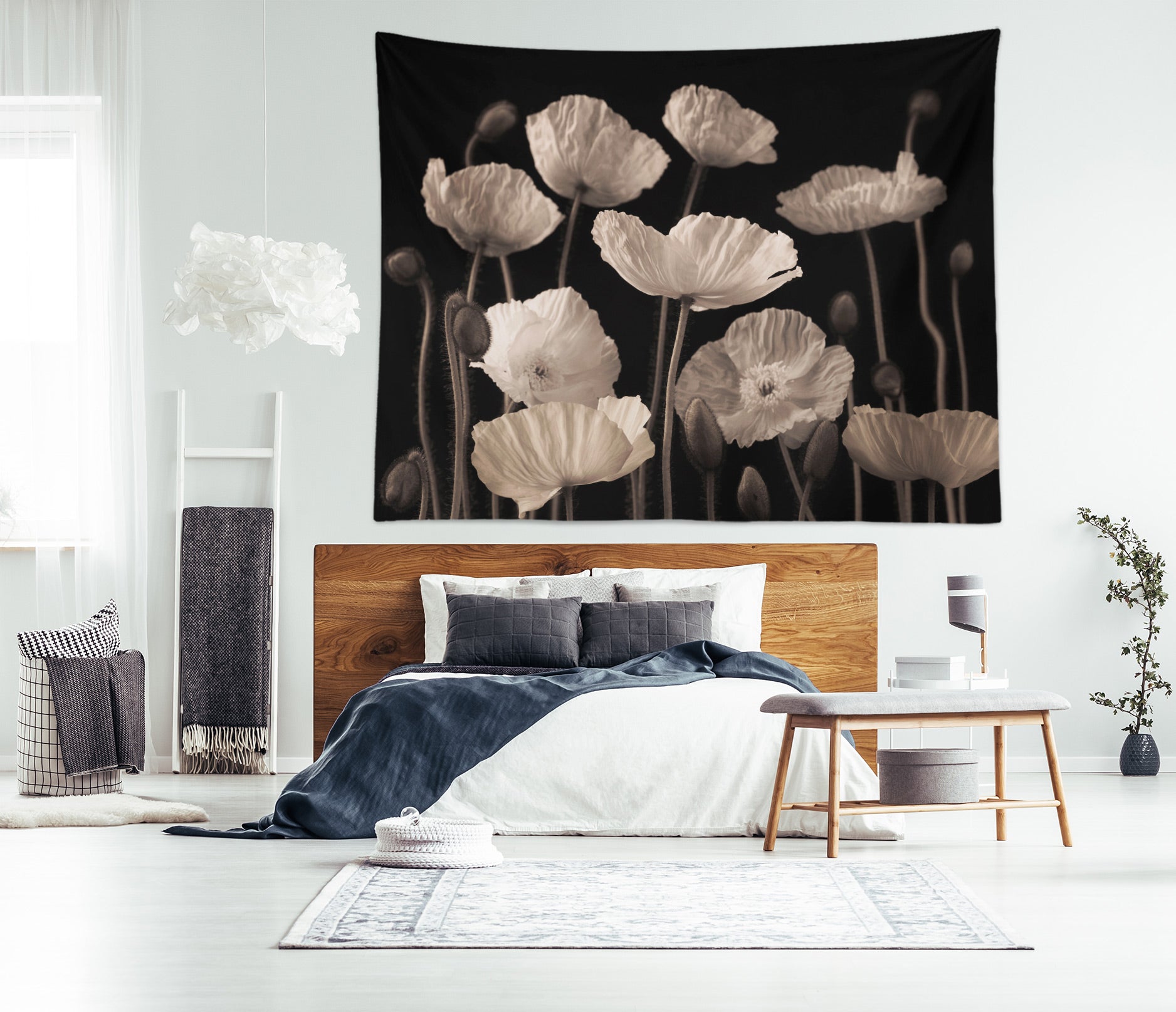 3D Flowers 11690 Assaf Frank Tapestry Hanging Cloth Hang