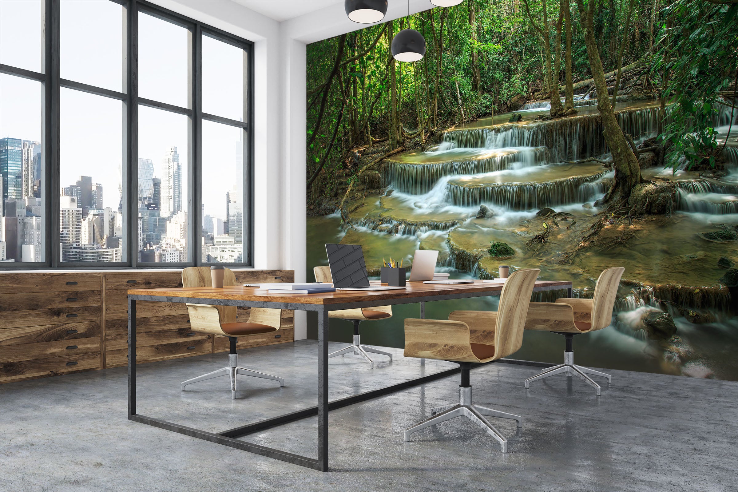 3D Stone Creek Water 57223 Wall Murals