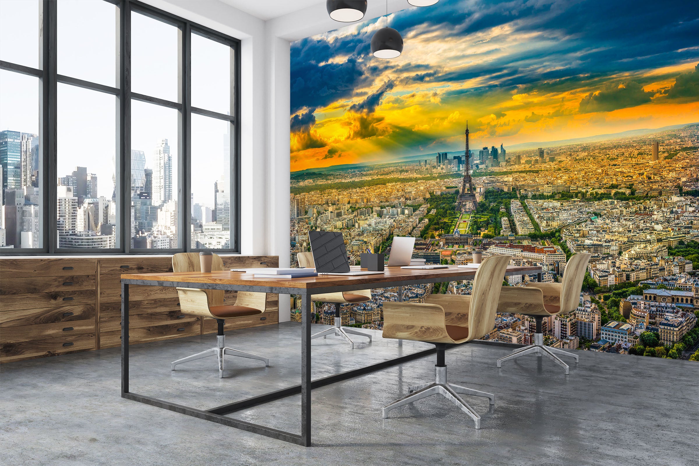 3D Sunset City 1409 Marco Carmassi Wall Mural Wall Murals