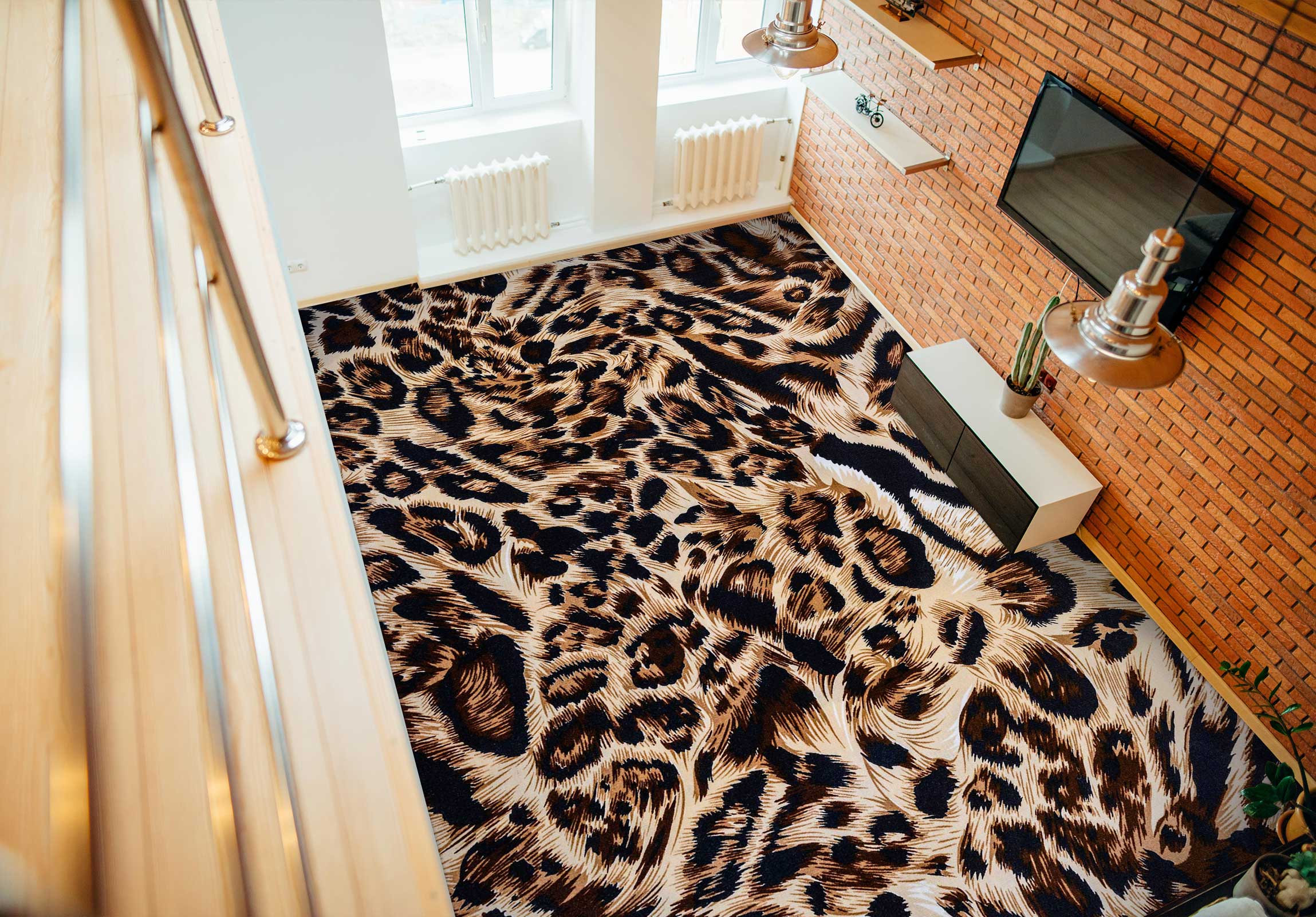 3D Fashionable Leopard Print 1338 Floor Mural  Wallpaper Murals Self-Adhesive Removable Print Epoxy