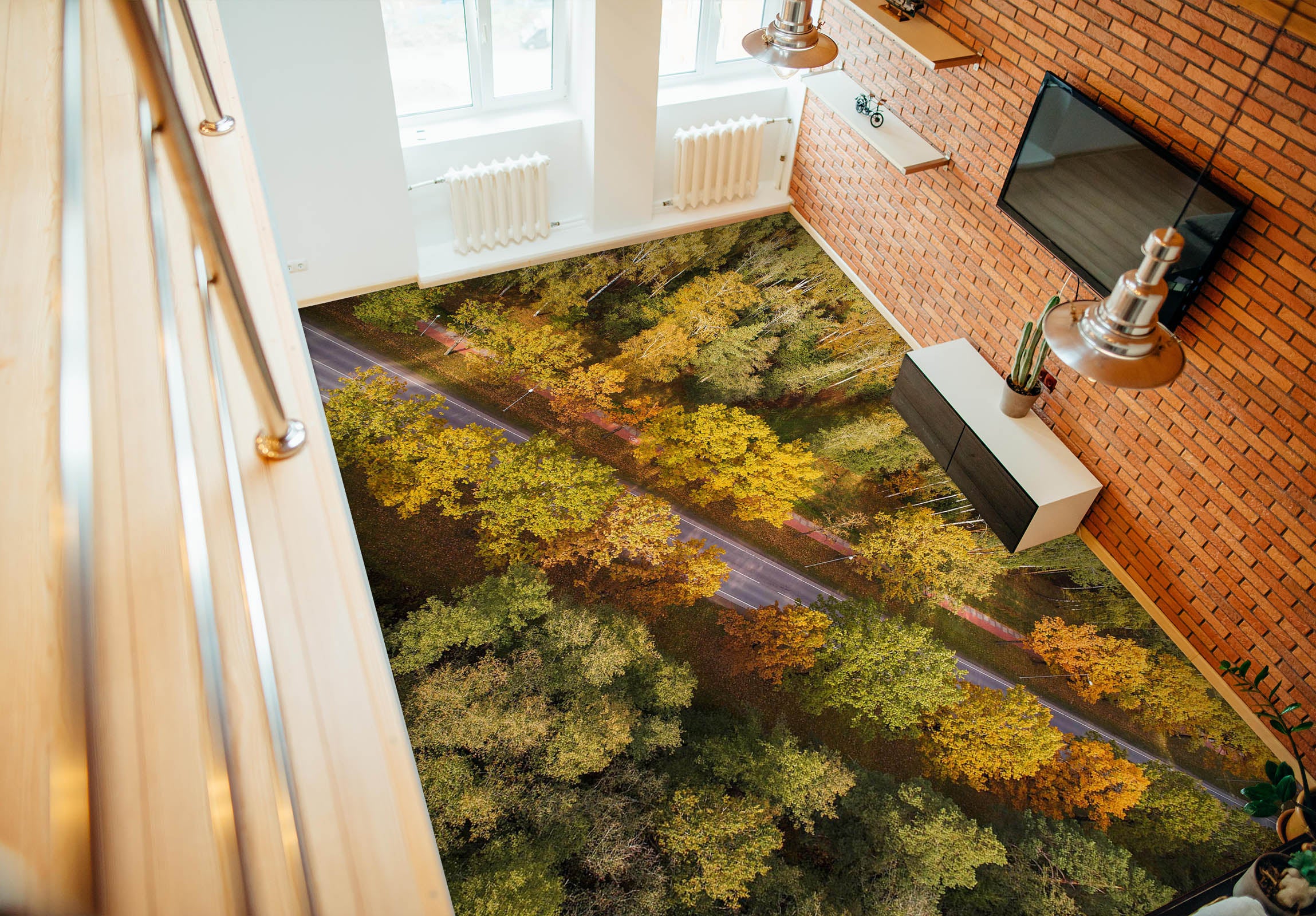 3D Straight Road 759 Floor Mural