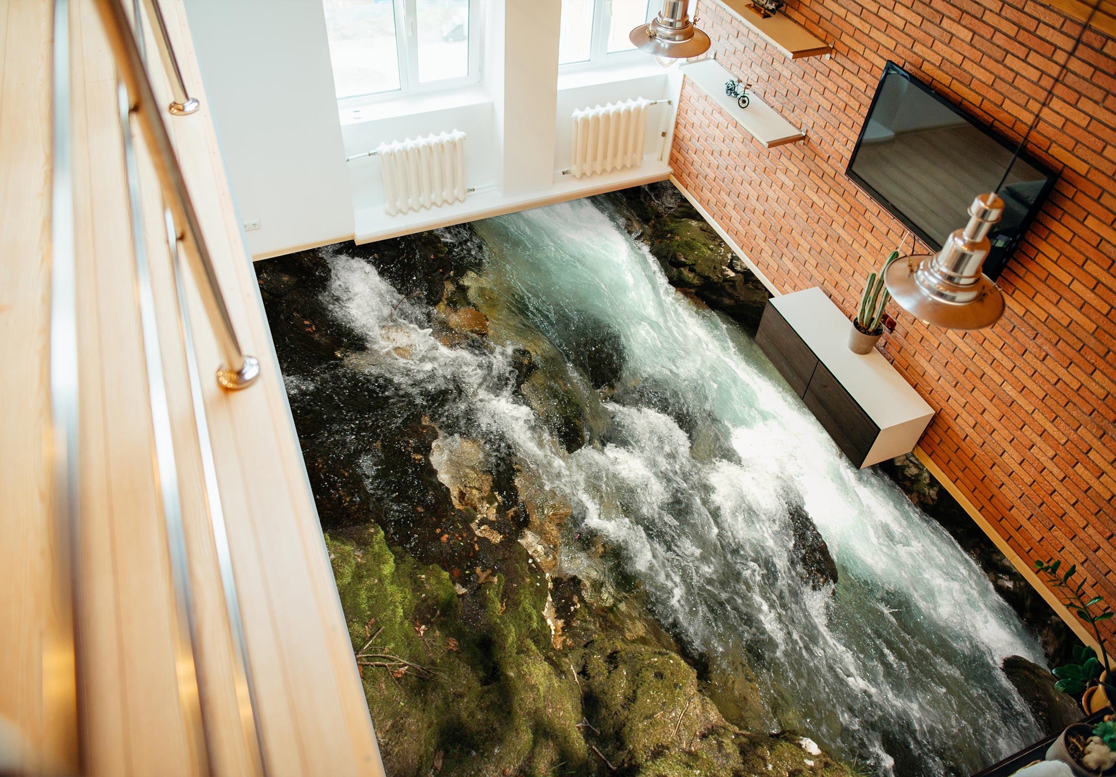 3D Quaint Waves 606 Floor Mural  Wallpaper Murals Rug & Mat Print Epoxy waterproof bath floor