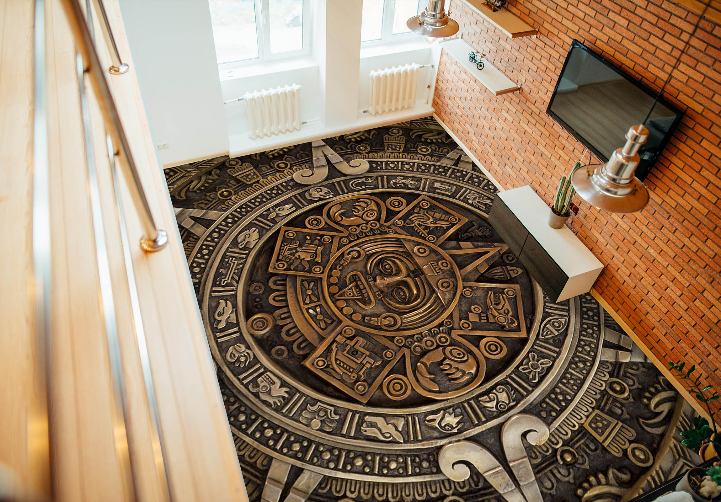 3D Metal Carving Pattern 1452 Floor Mural  Wallpaper Murals Self-Adhesive Removable Print Epoxy