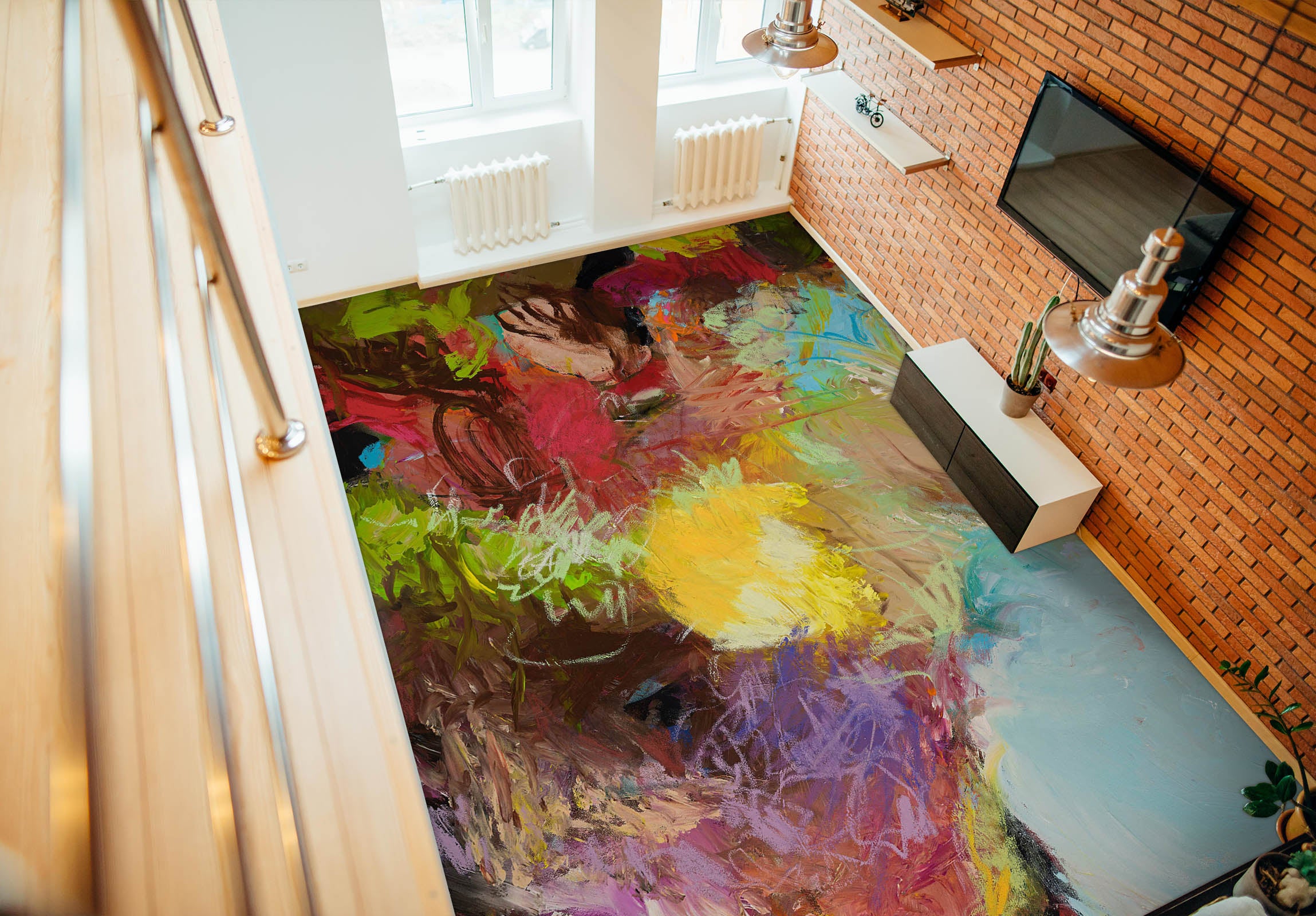 3D Colorful Texture 9936 Allan P. Friedlander Floor Mural  Wallpaper Murals Self-Adhesive Removable Print Epoxy