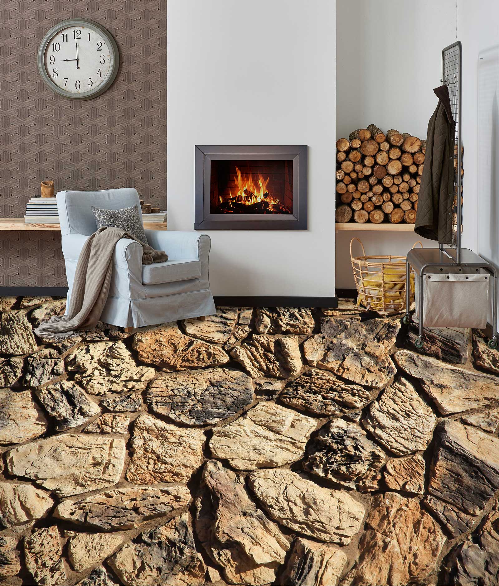 3D Simple Time Stones 1342 Floor Mural  Wallpaper Murals Self-Adhesive Removable Print Epoxy