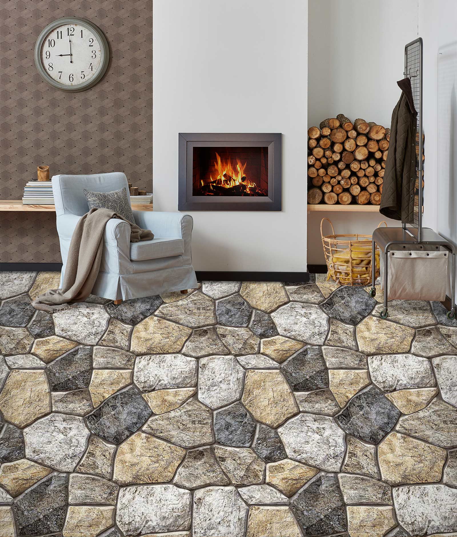 3D Advanced Stone Art 155 Floor Mural  Wallpaper Murals Rug & Mat Print Epoxy waterproof bath floor