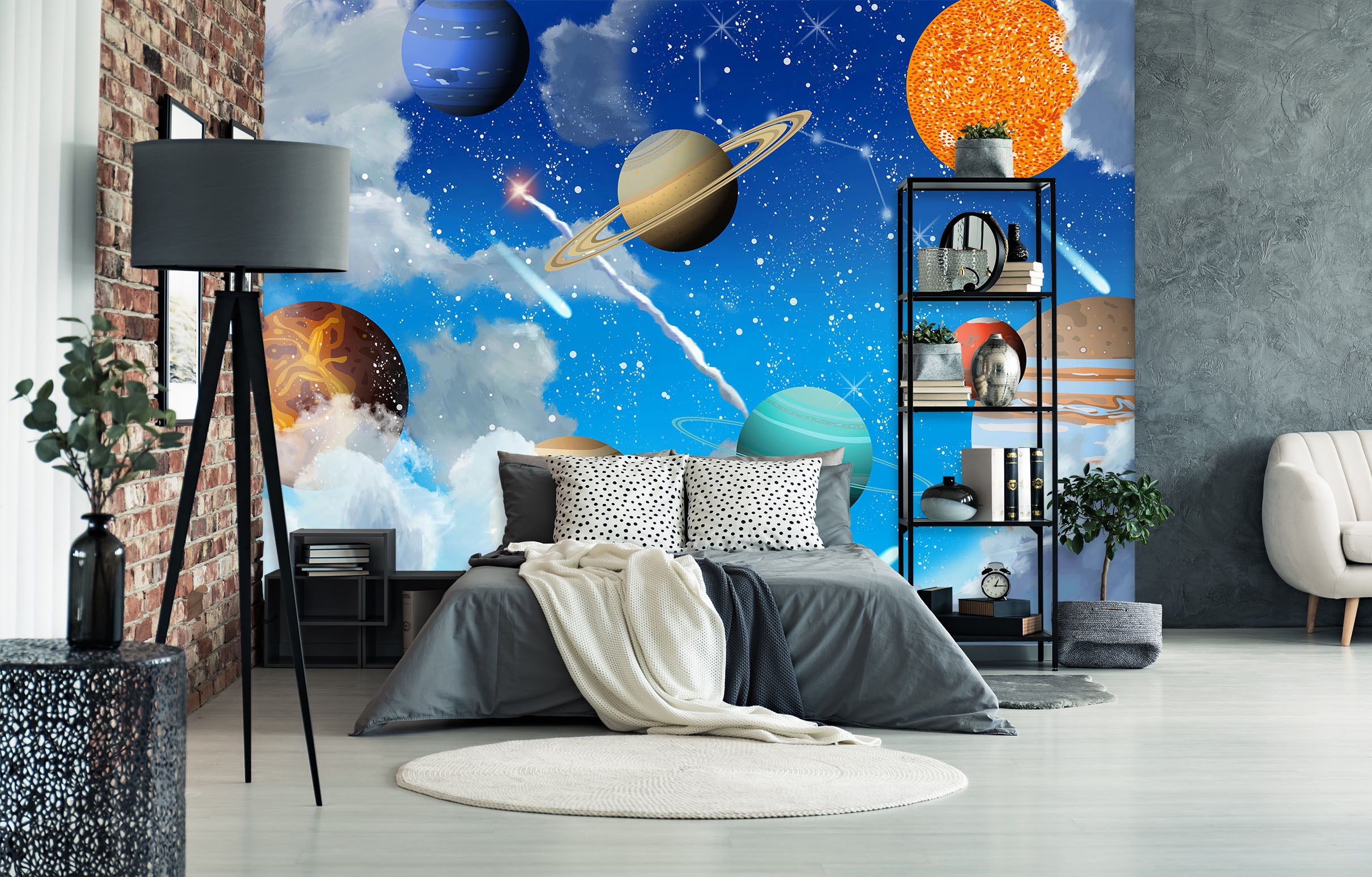 3D Color Planet 1611 Wall Murals
