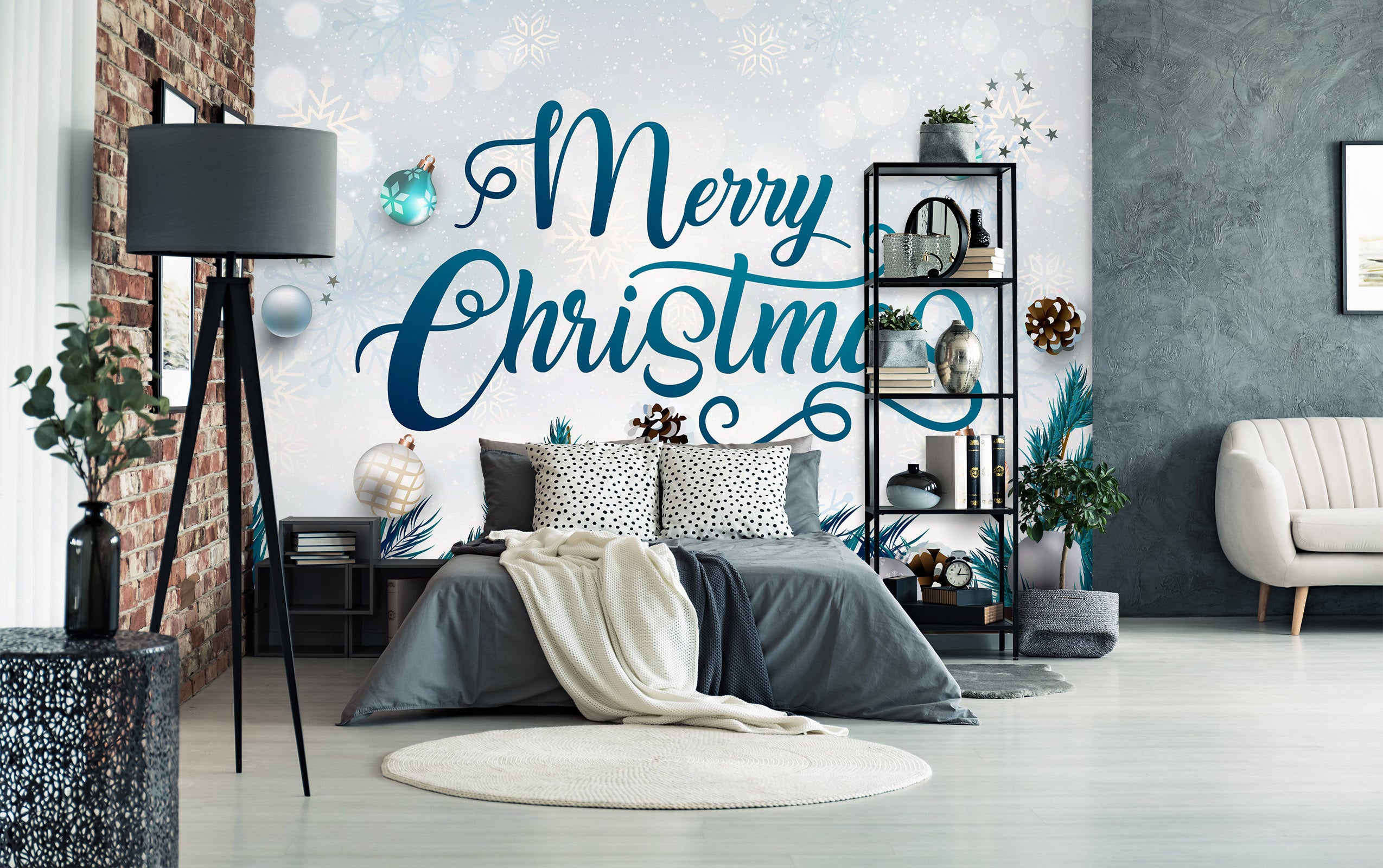 3D Snowflake Letter 57129 Wall Murals