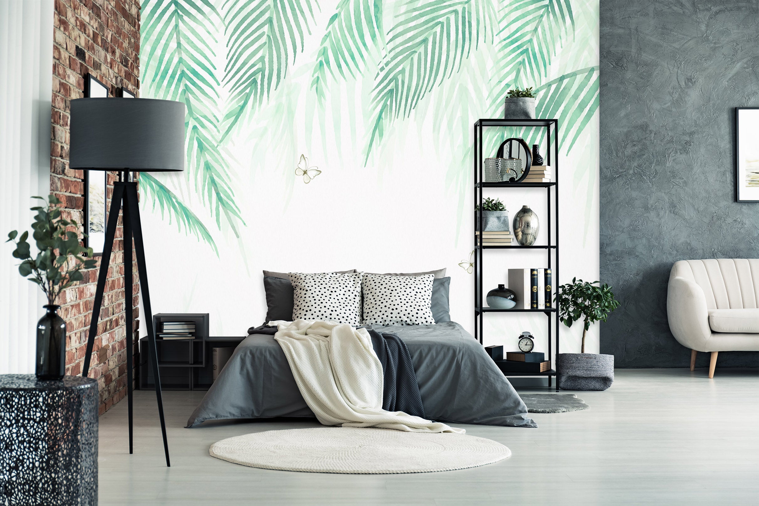 3D Green Leaf 1614 Wall Murals