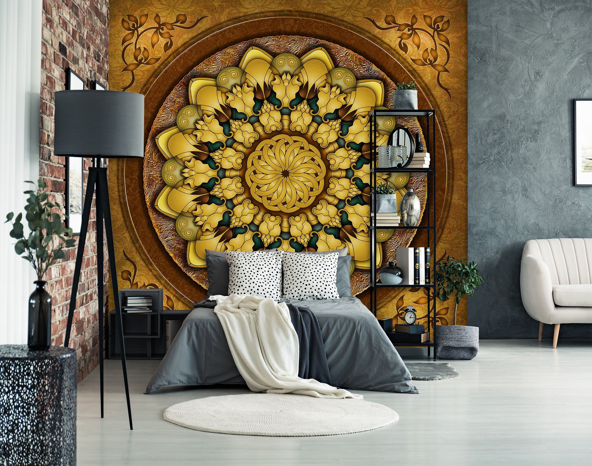 3D Round Pattern 1754 Wall Murals
