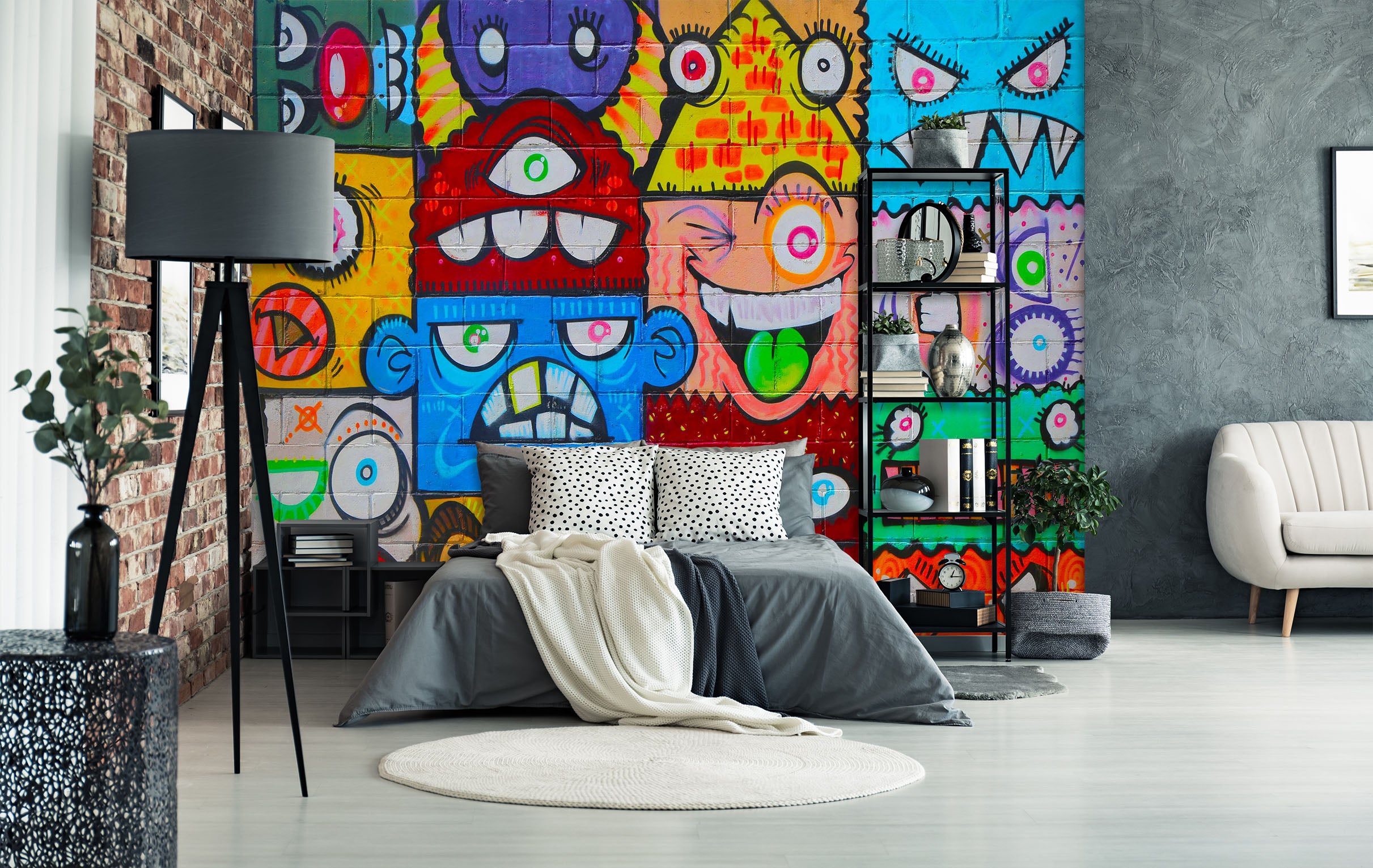3D Graffiti Wall 1667 Wall Murals