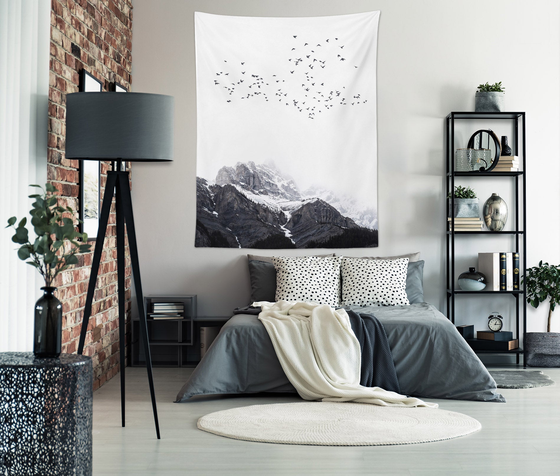 3D Snow Mountain Bird 5281 Boris Draschoff Tapestry Hanging Cloth Hang