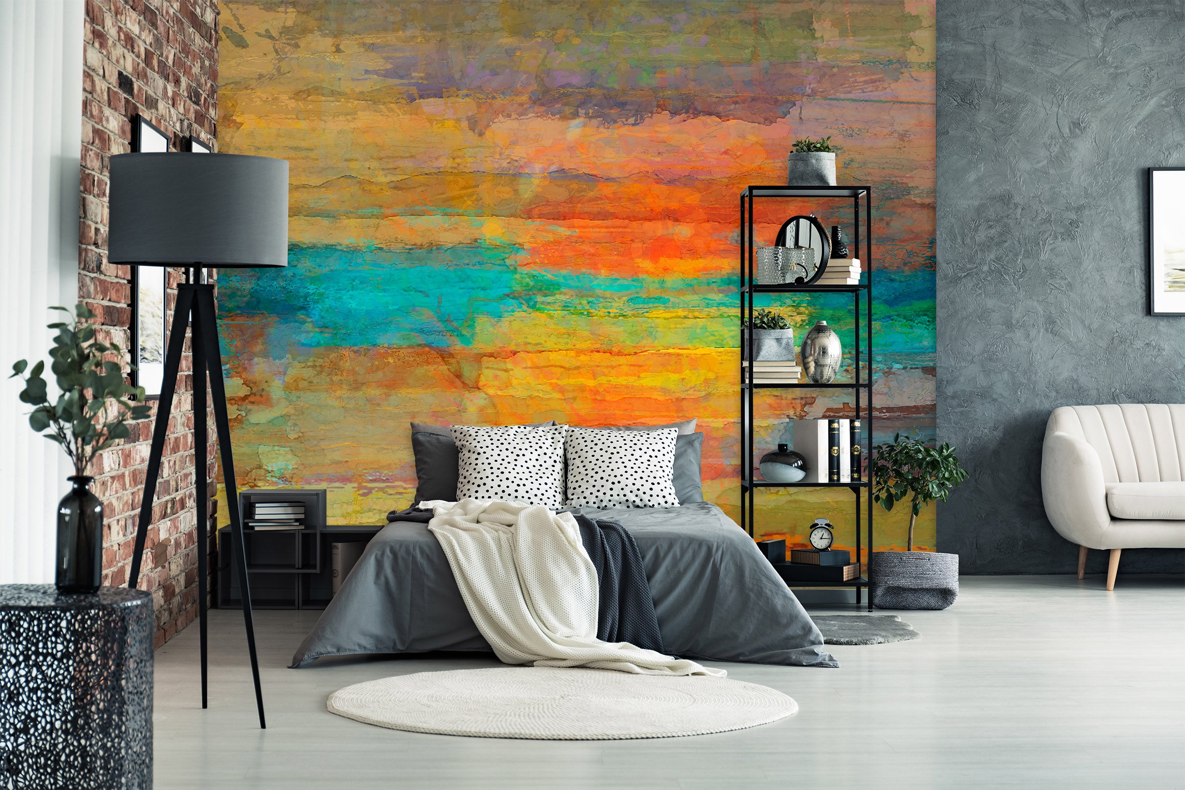 3D Painted Dusk 1523 Michael Tienhaara Wall Mural Wall Murals