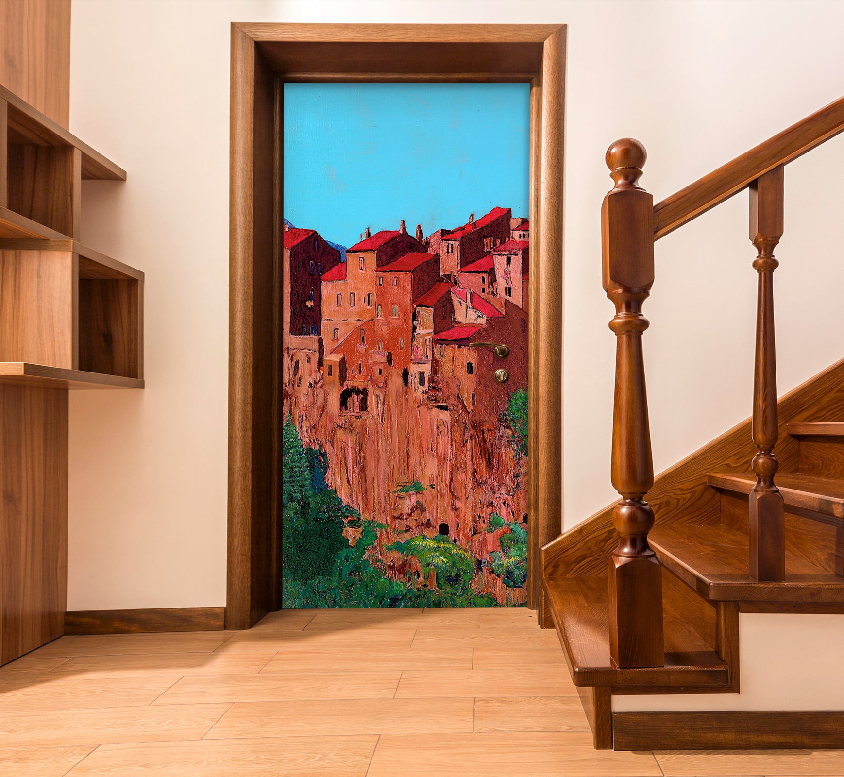 3D Red Rock House 9293 Allan P. Friedlander Door Mural