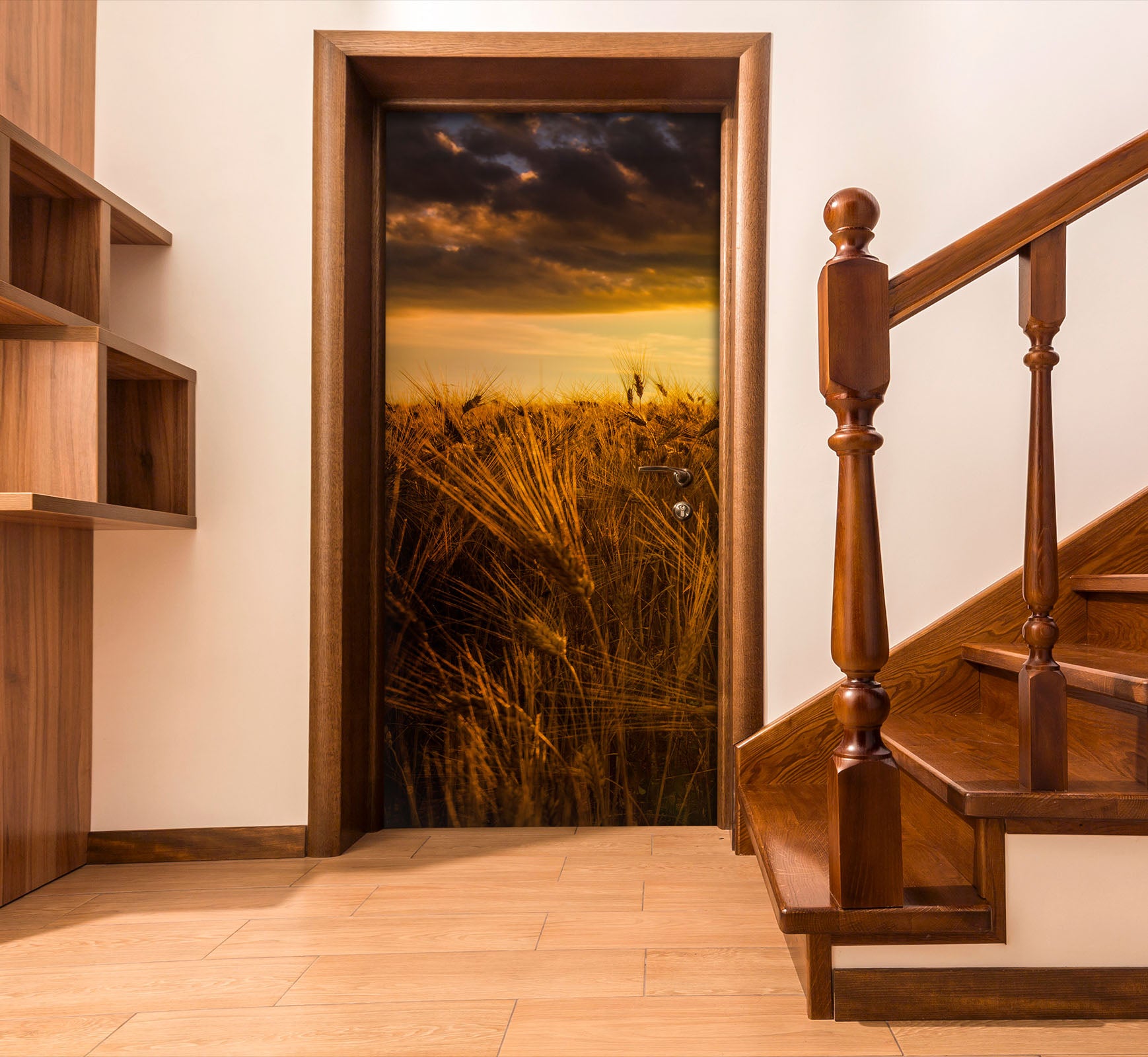 3D Wheat Field 114113 Marco Carmassi Door Mural