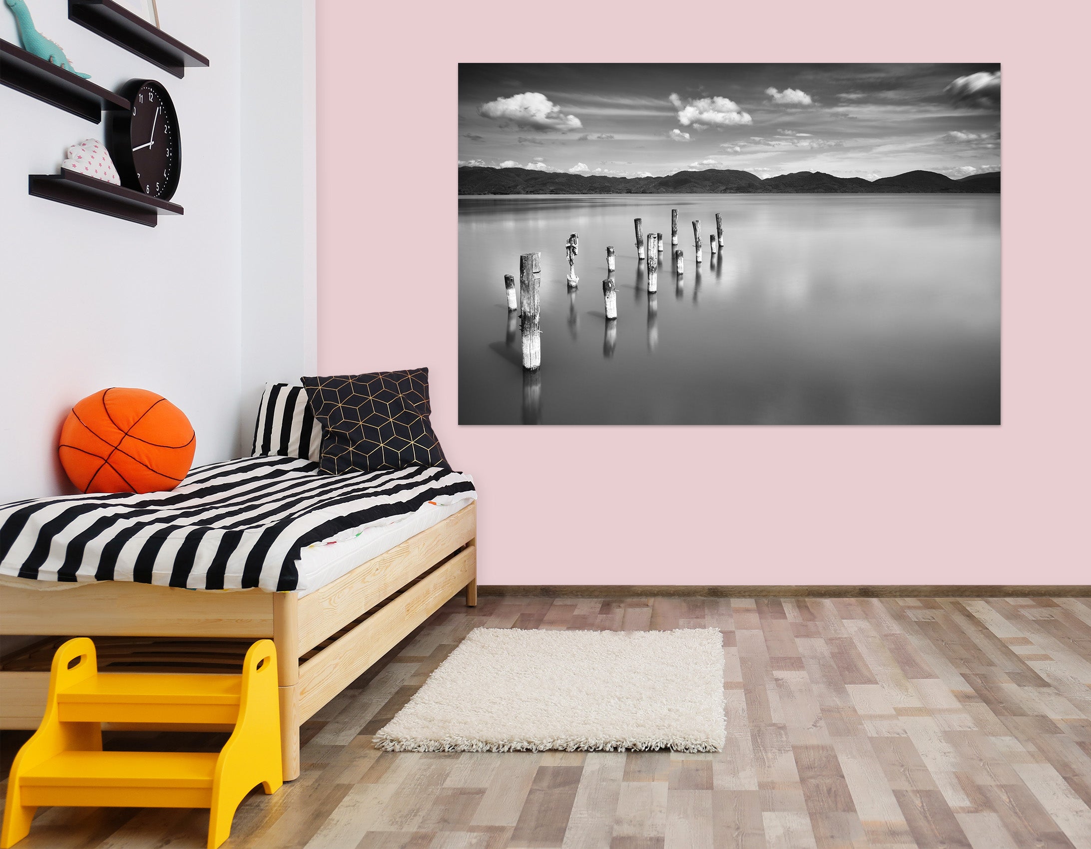 3D Grey Lake 111 Marco Carmassi Wall Sticker