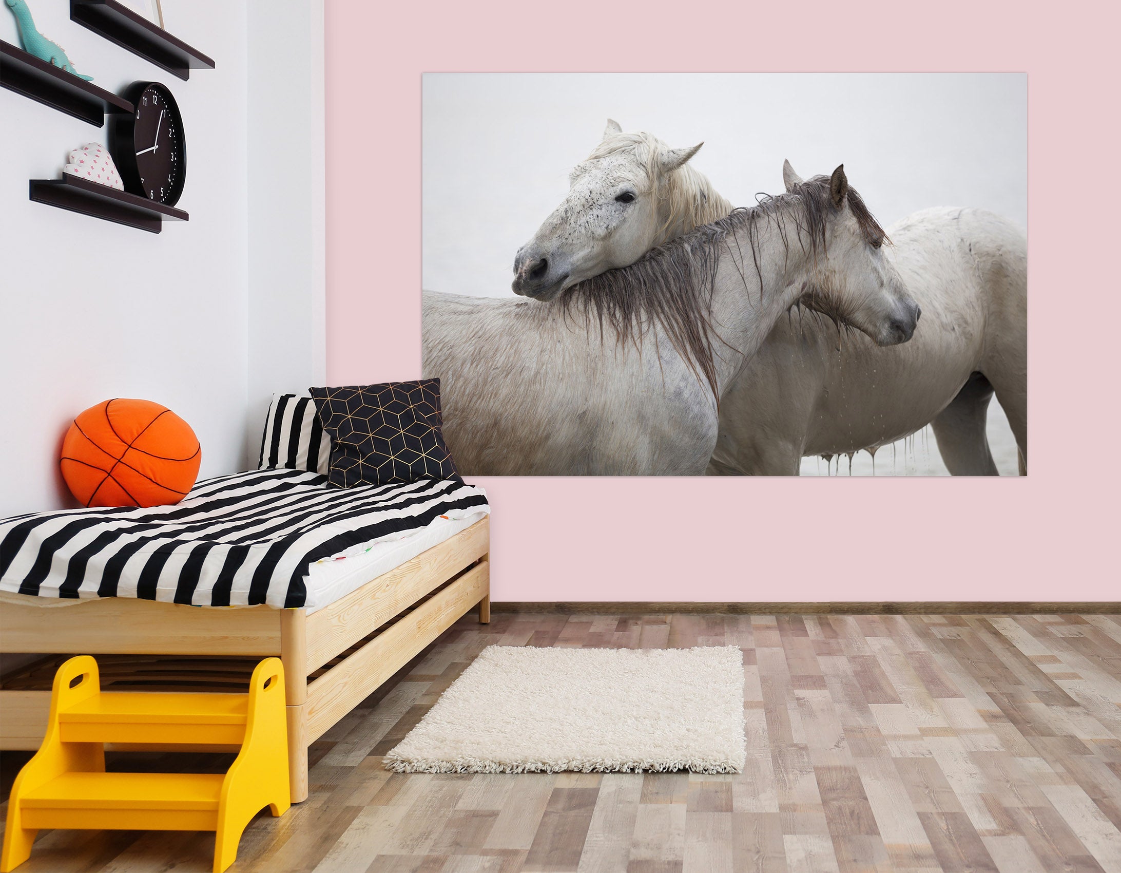 3D Two Horses 125 Marco Carmassi Wall Sticker