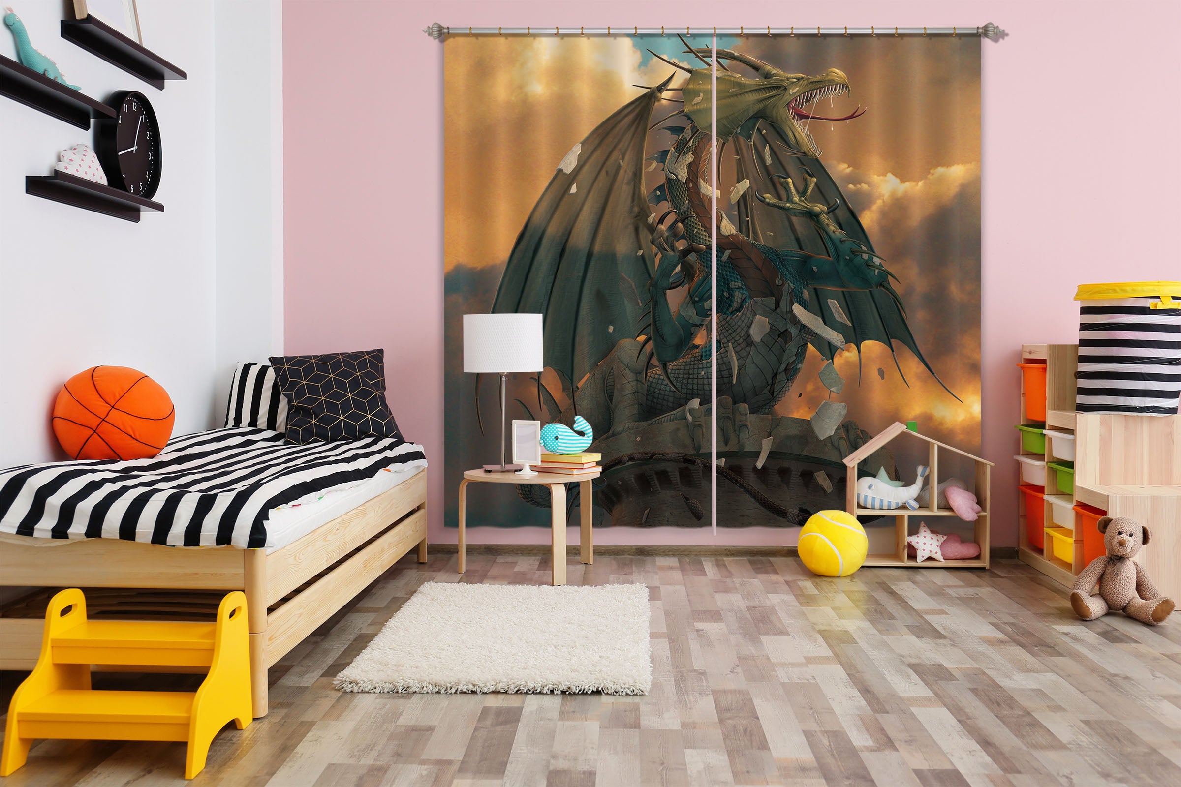 3D The Awakening 078 Vincent Hie Curtain Curtains Drapes