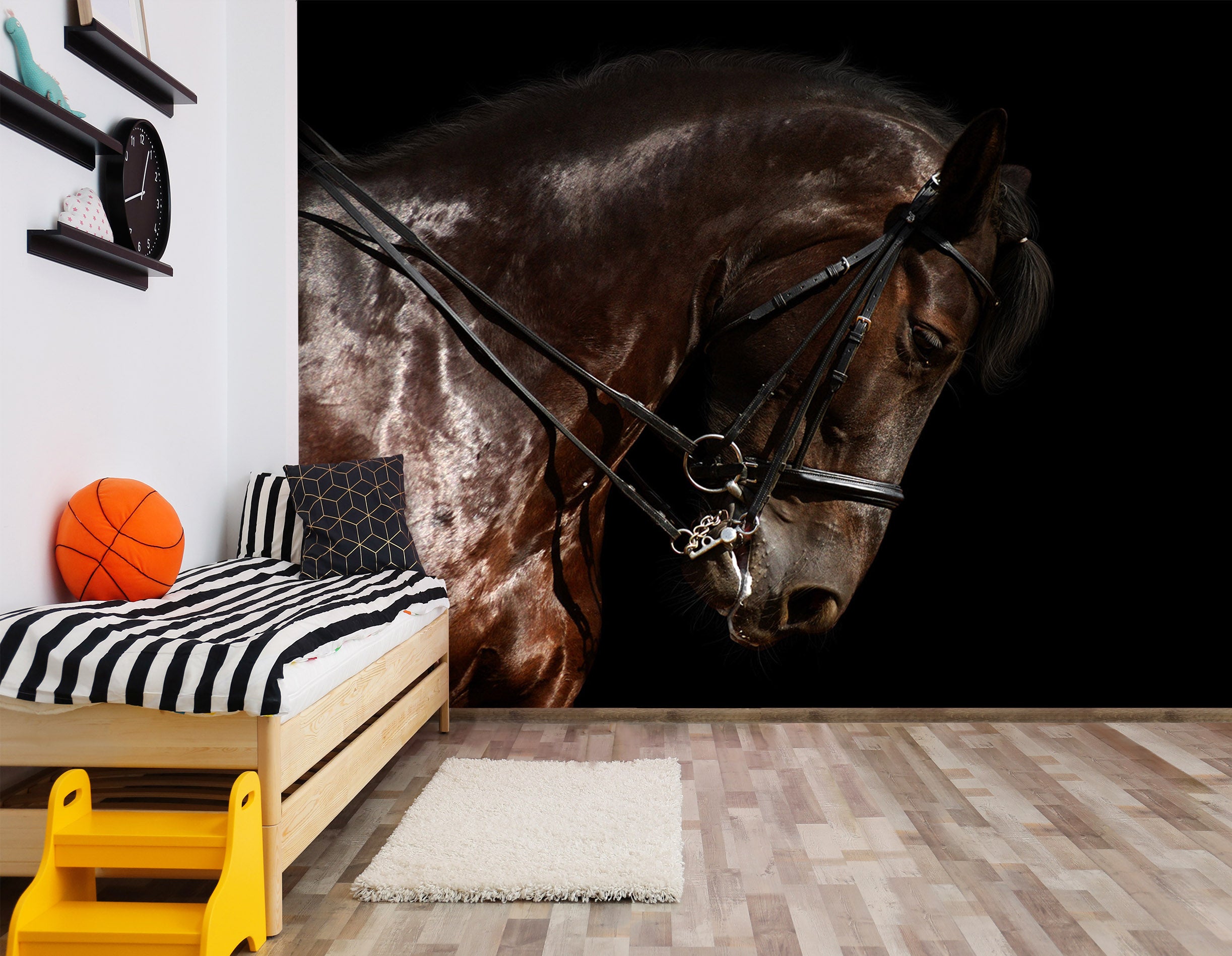 3D Horse Head 198 Wall Murals