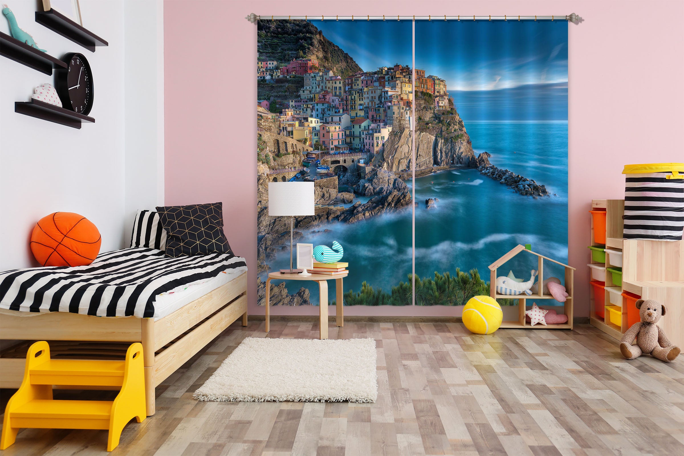 3D Blue Sea 118 Marco Carmassi Curtain Curtains Drapes