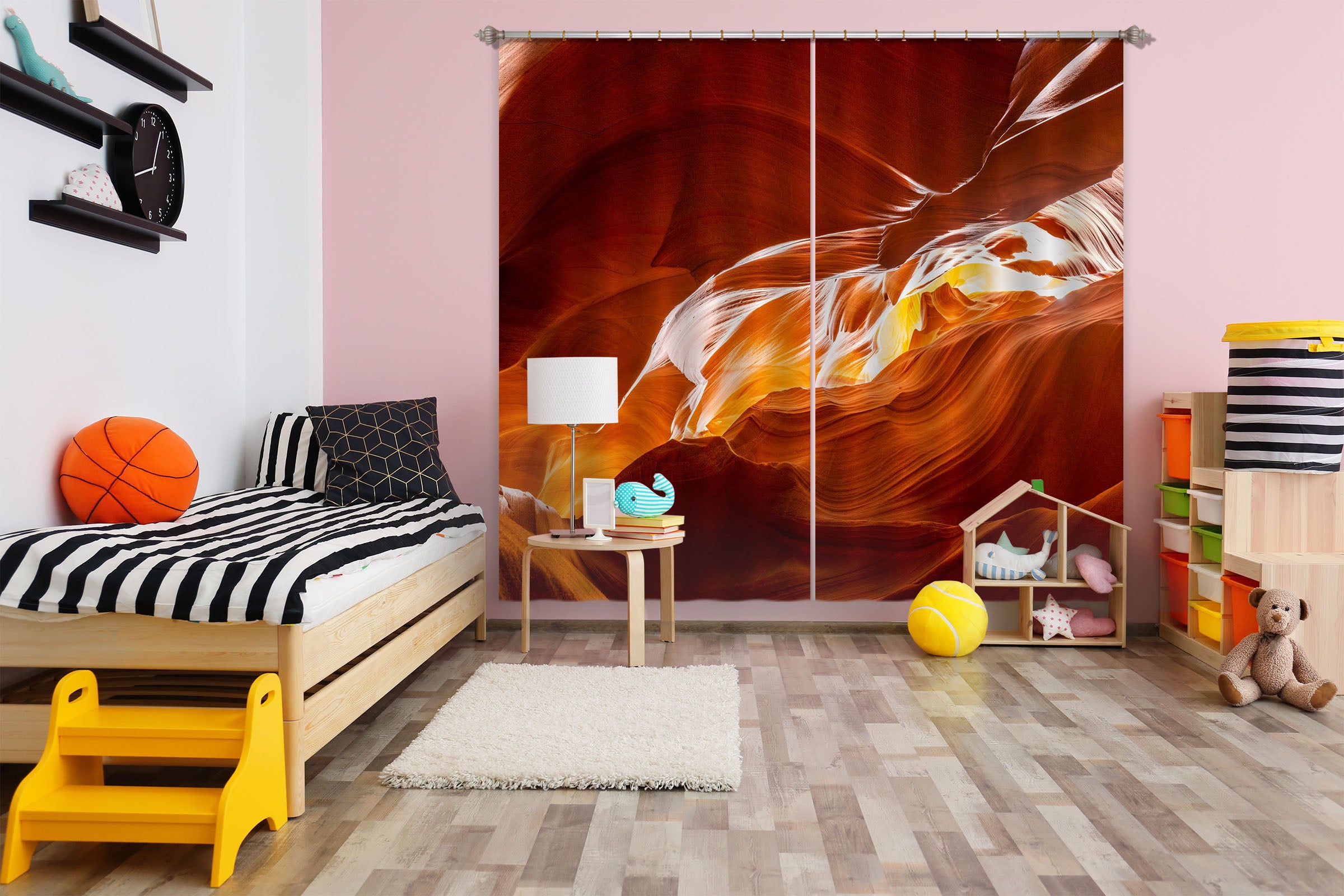 3D Red Canyon 174 Marco Carmassi Curtain Curtains Drapes