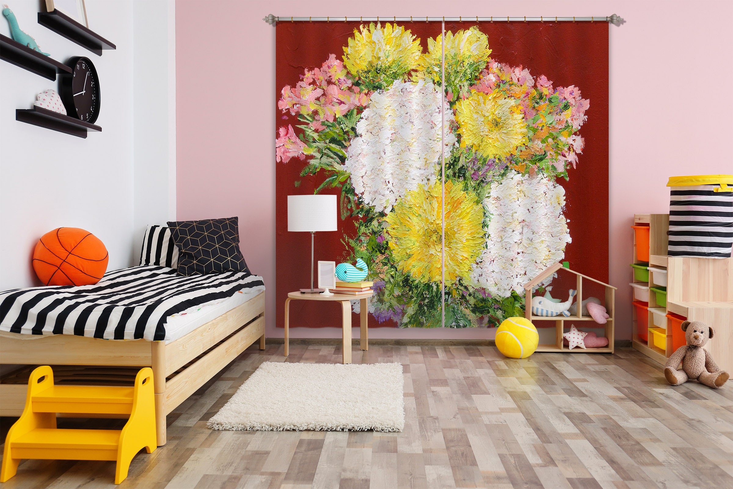 3D Bouquet 210 Allan P. Friedlander Curtain Curtains Drapes