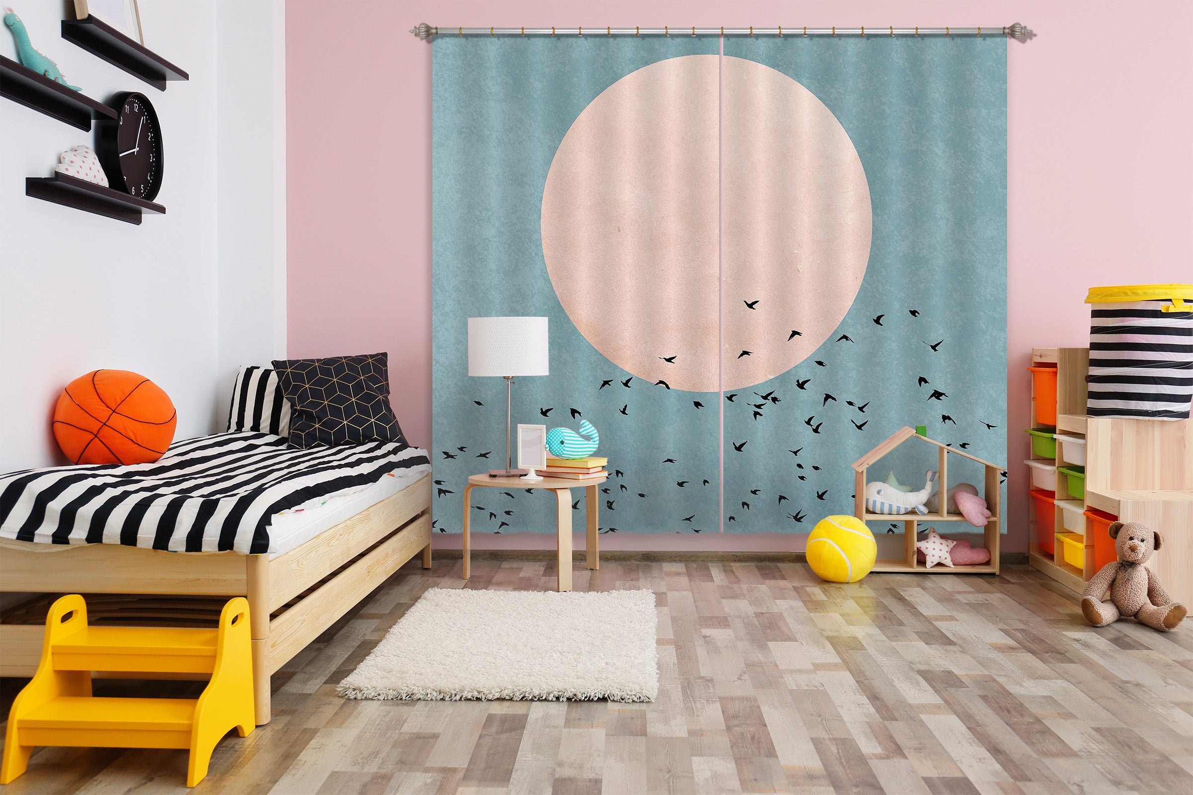 3D Fly Away 043 Boris Draschoff Curtain Curtains Drapes