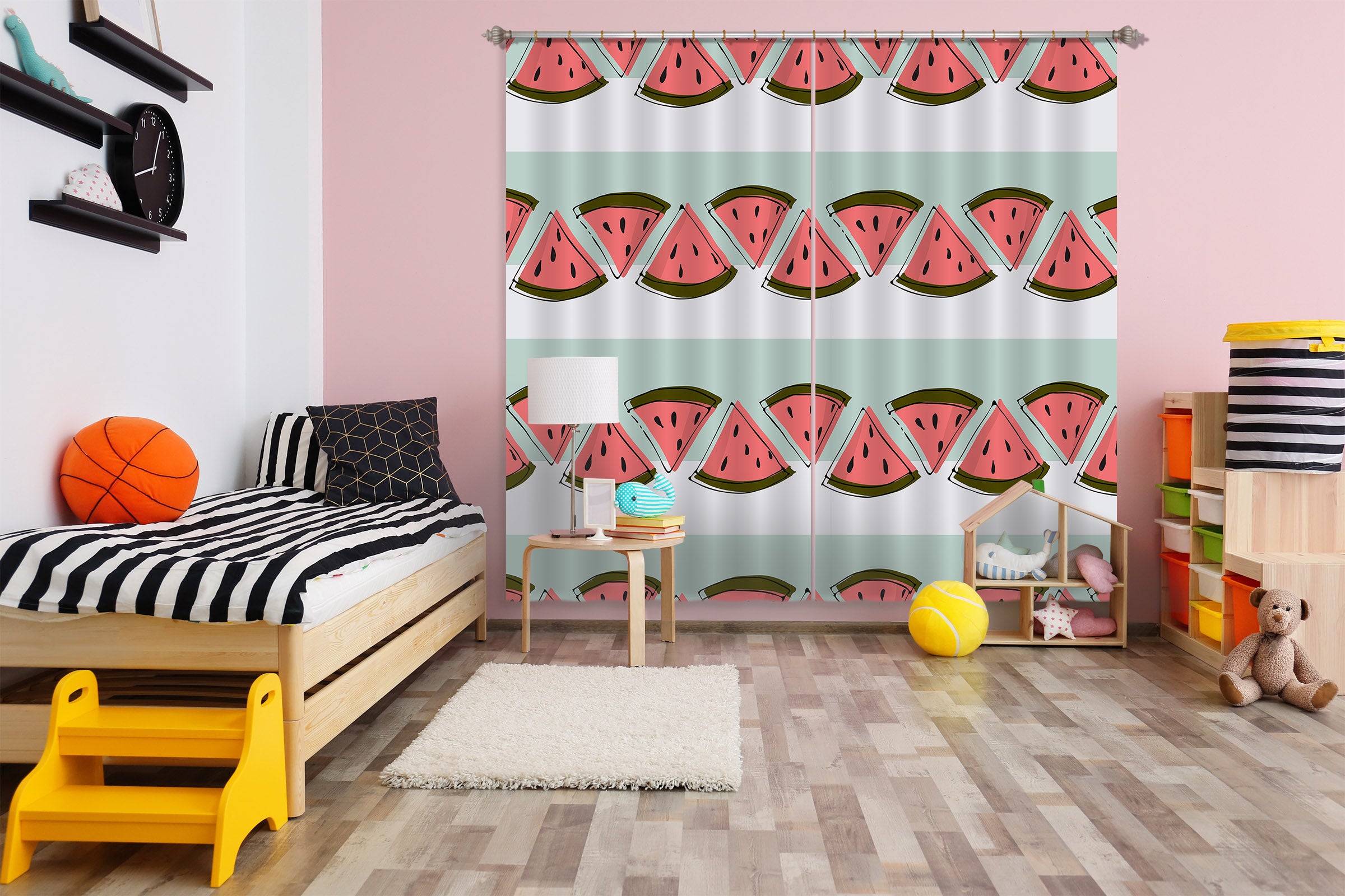 3D Watermelon 11198 Kashmira Jayaprakash Curtain Curtains Drapes