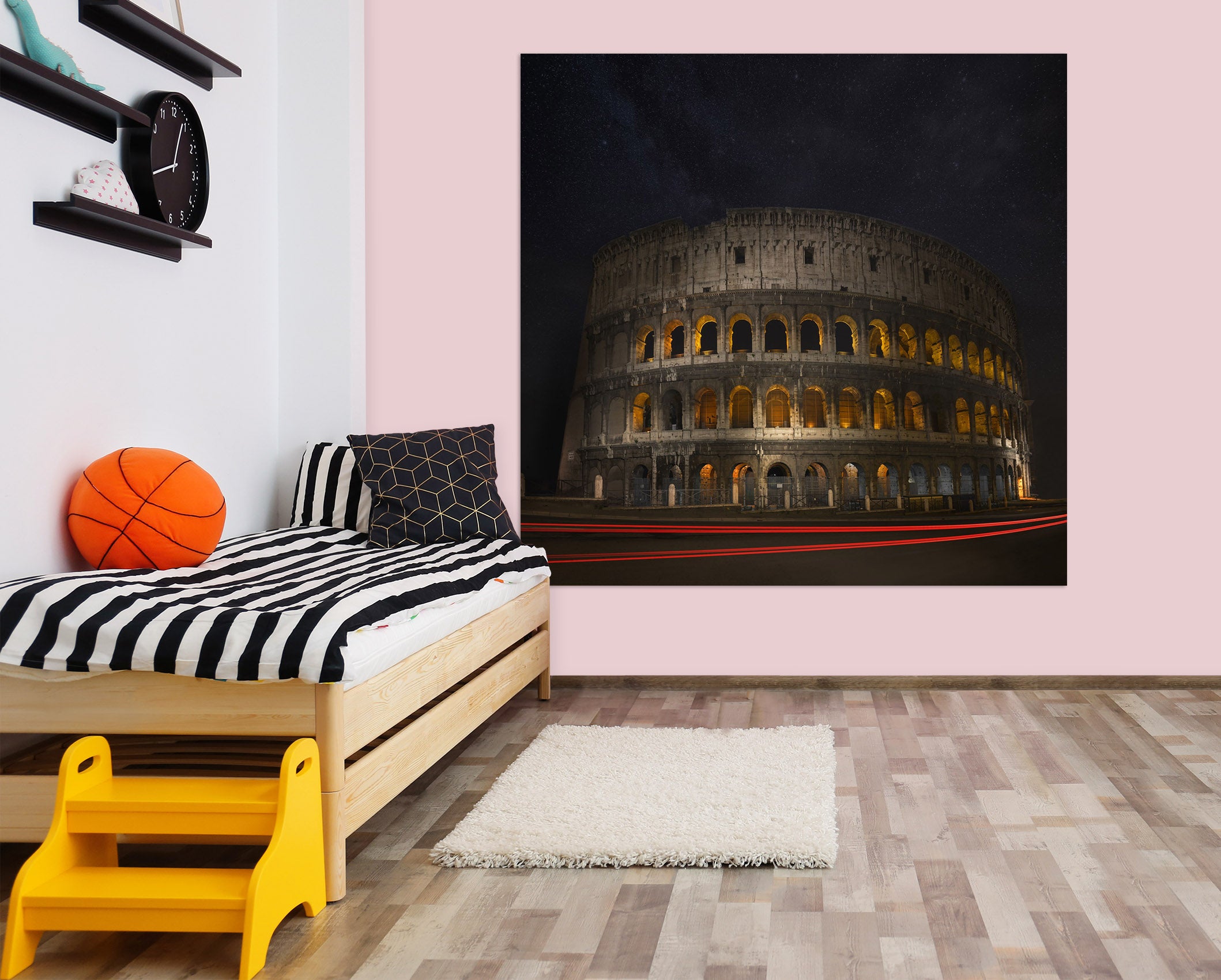 3D Temple At Night 166 Marco Carmassi Wall Sticker