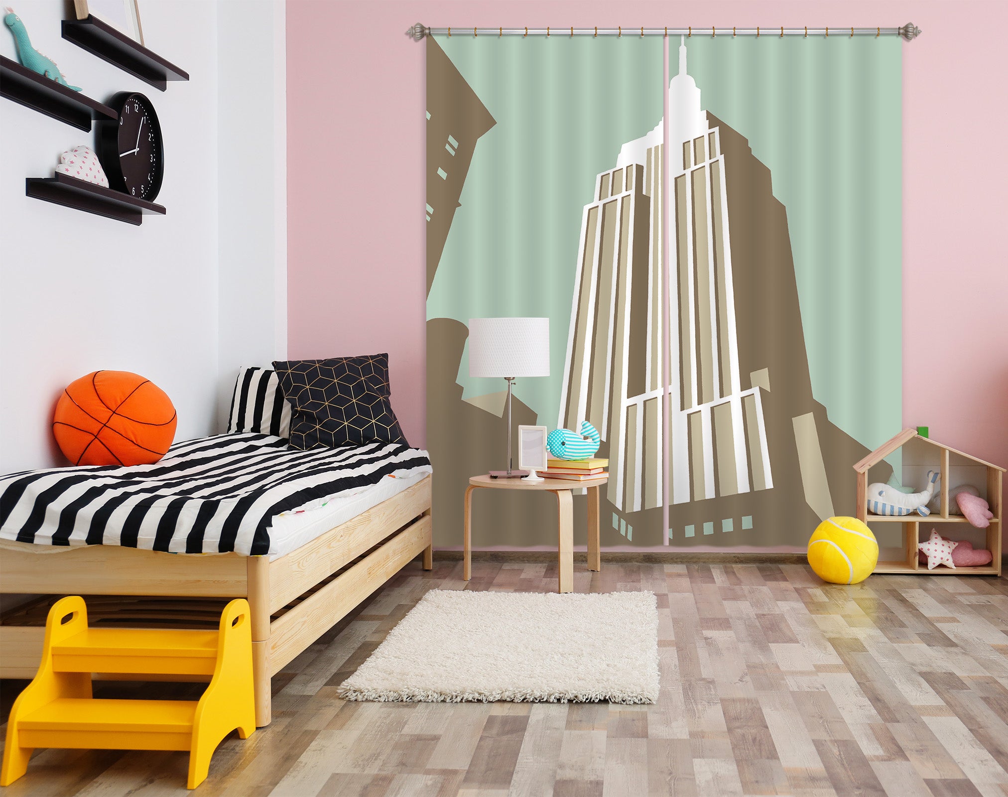 3D Manhattan 117 Steve Read Curtain Curtains Drapes